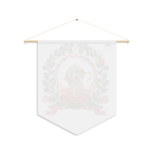 Biscottiâs Christmas Bakery Door Hanger â Holiday Dog Front Door Decor | Candy Cane Puppy Christmas Porch Sign by Peppermint Pickle