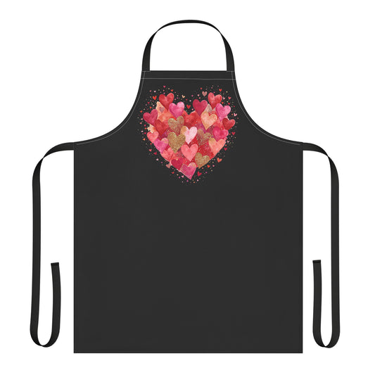 Heart Watercolor Apron — Valentine’s Day Cooking & Baking Gift