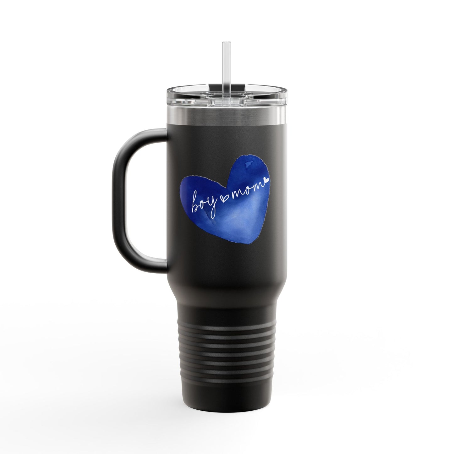 40oz Insulated Travel Mug — Boy Mom - Baseball tumbler