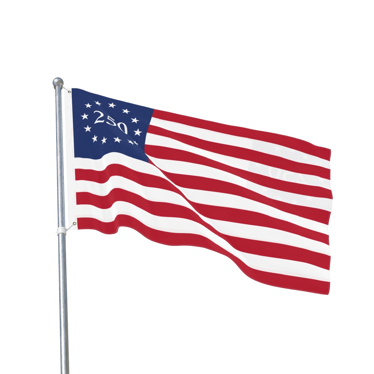 250 Betsy Ross Flag — Double-Sided Outdoor/Indoor Decorative Flag