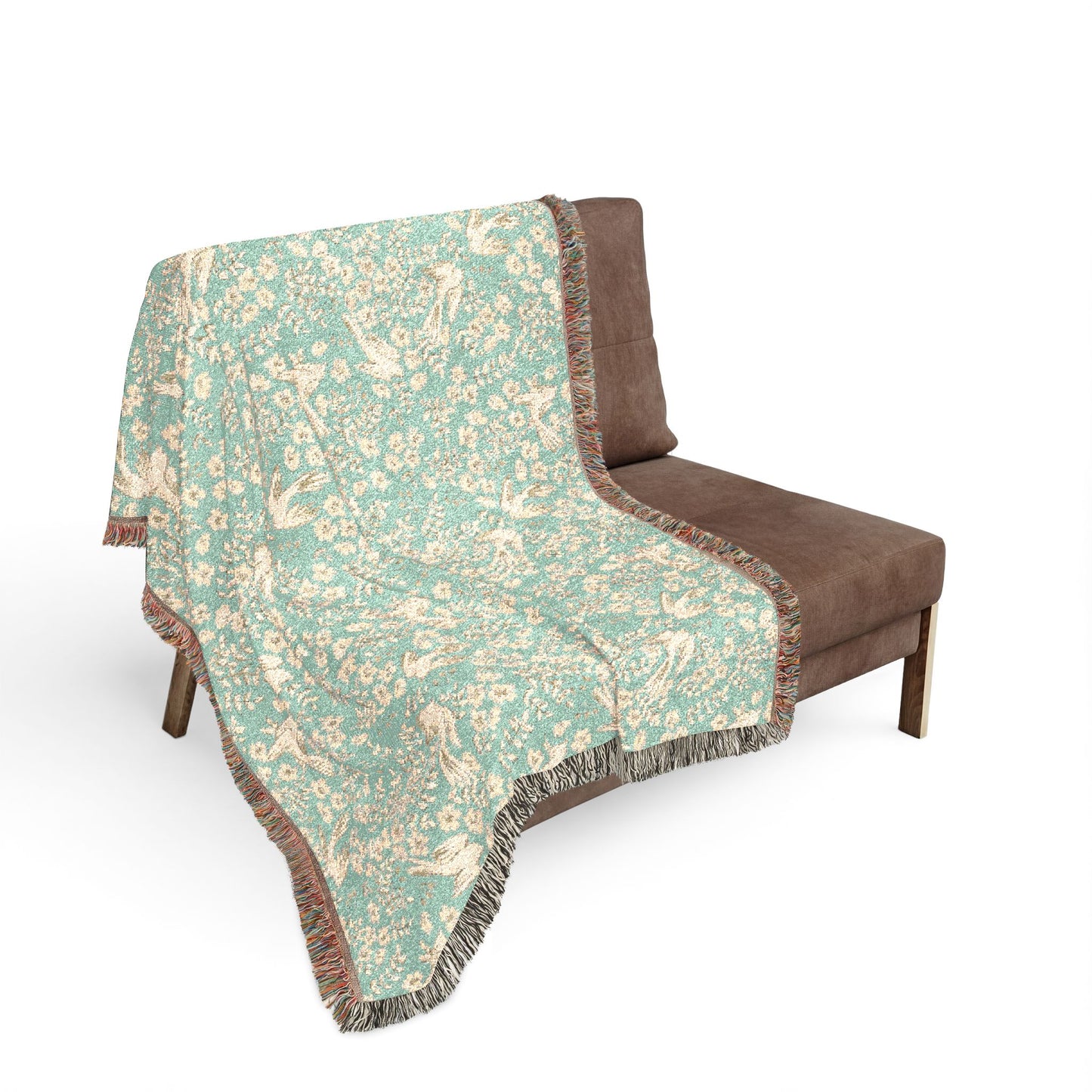 Peppermint’s Garden Song Woven Throw Blanket