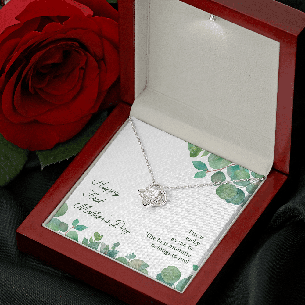 1st Mother's day, Love Knot Necklace
