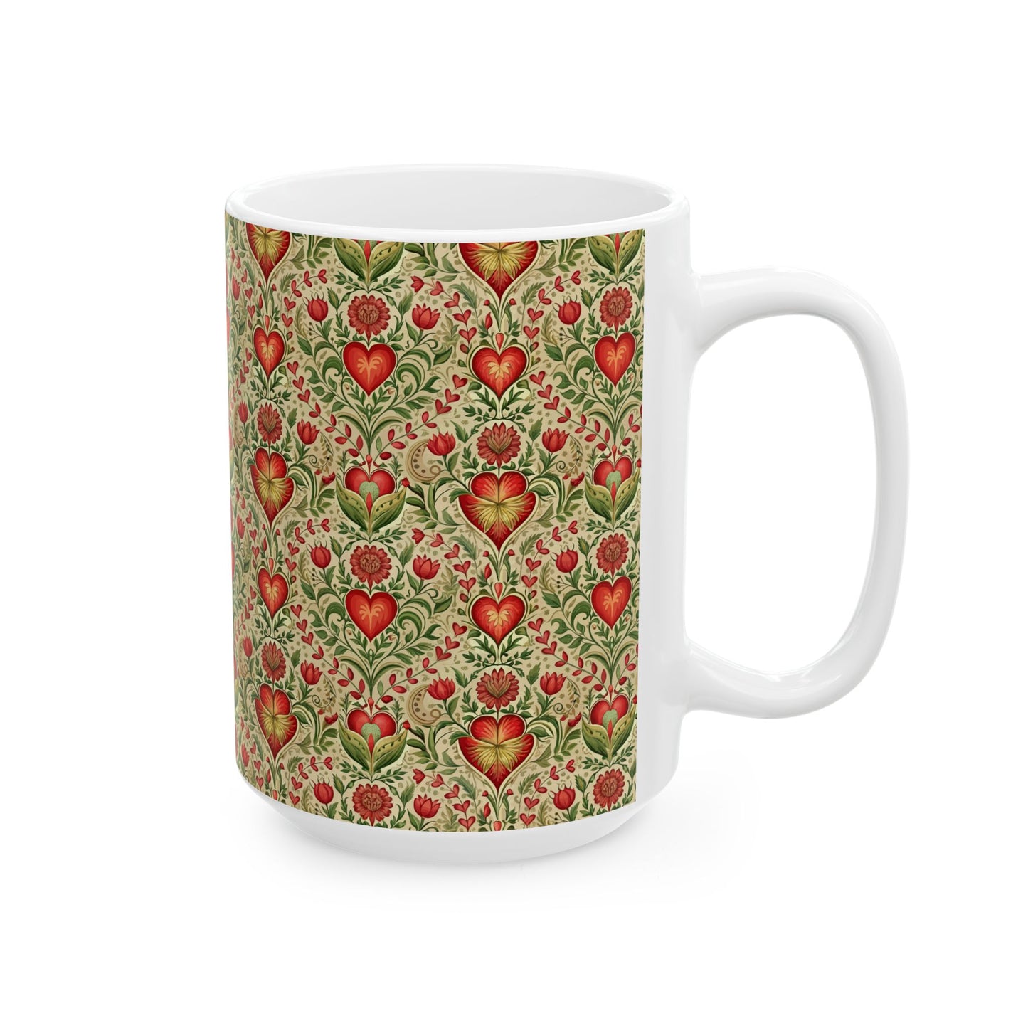 Heirloom Heart Tapestry Mug (11oz, 15oz)