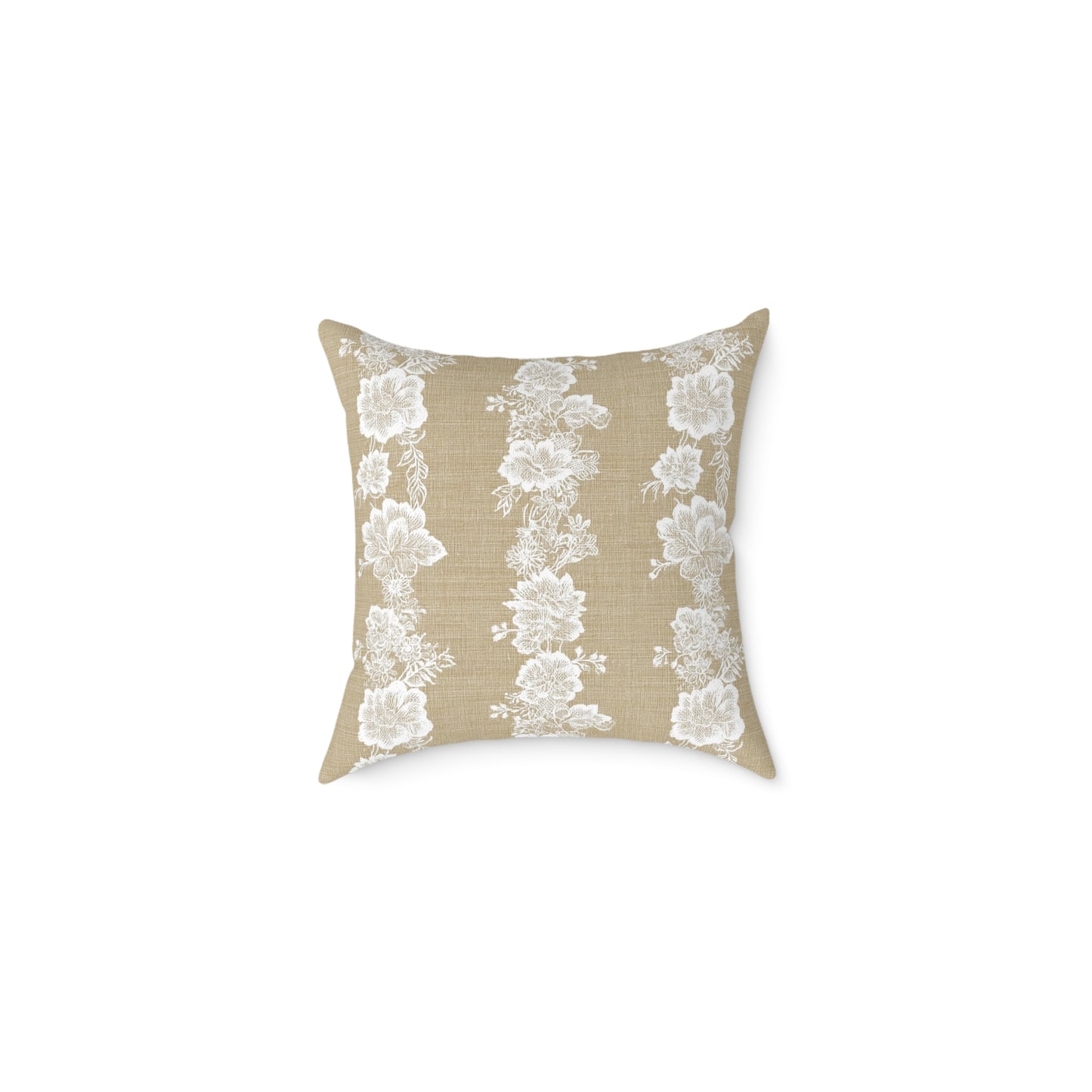 Heirloom Lace Floral Throw Pillow