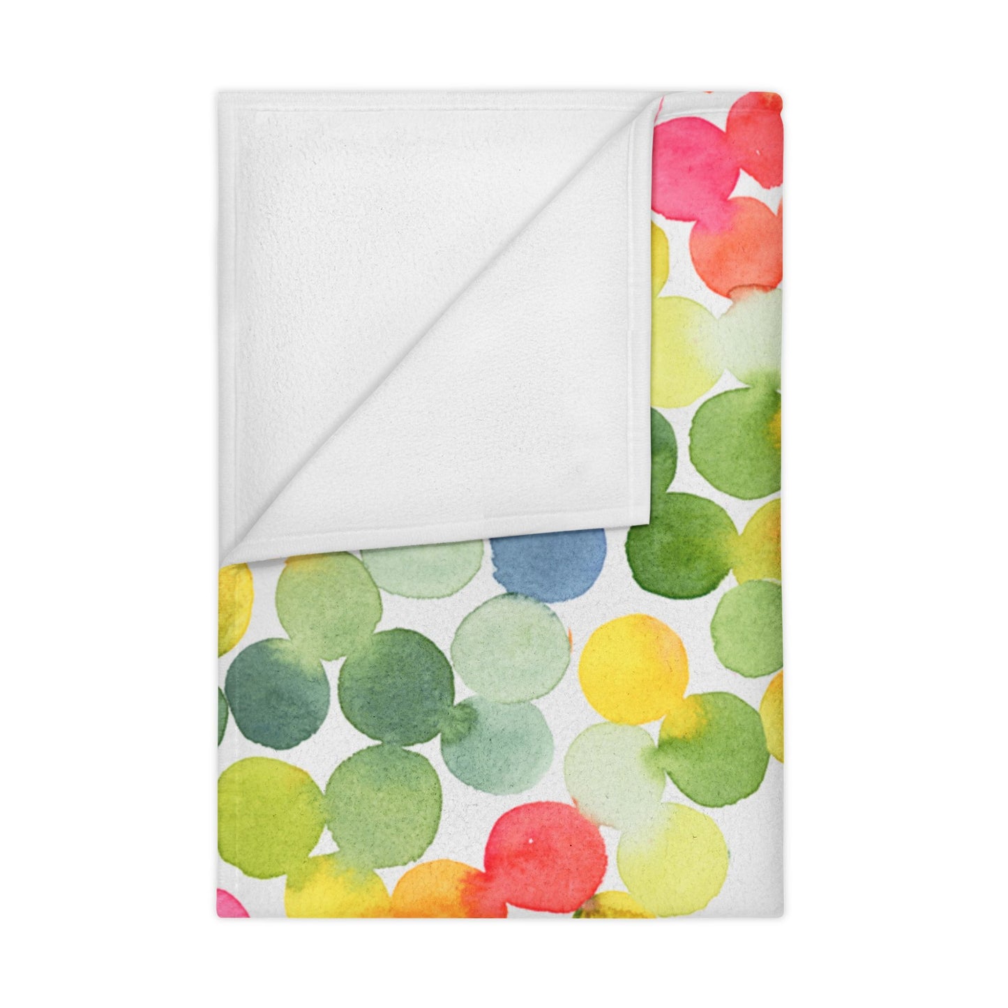 Colorful Confetti Dots Toddler Blanket — Soft Watercolor Baby Throw