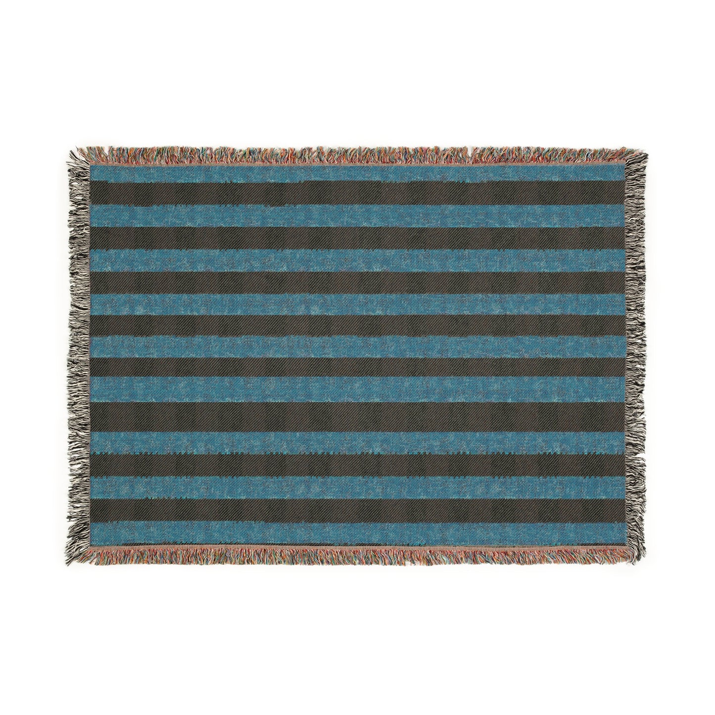 Joyful Gingham Woven Throw Blanket – Cheerful Peach Check Accent Cozy Woven Blanket for Comfort Lovers