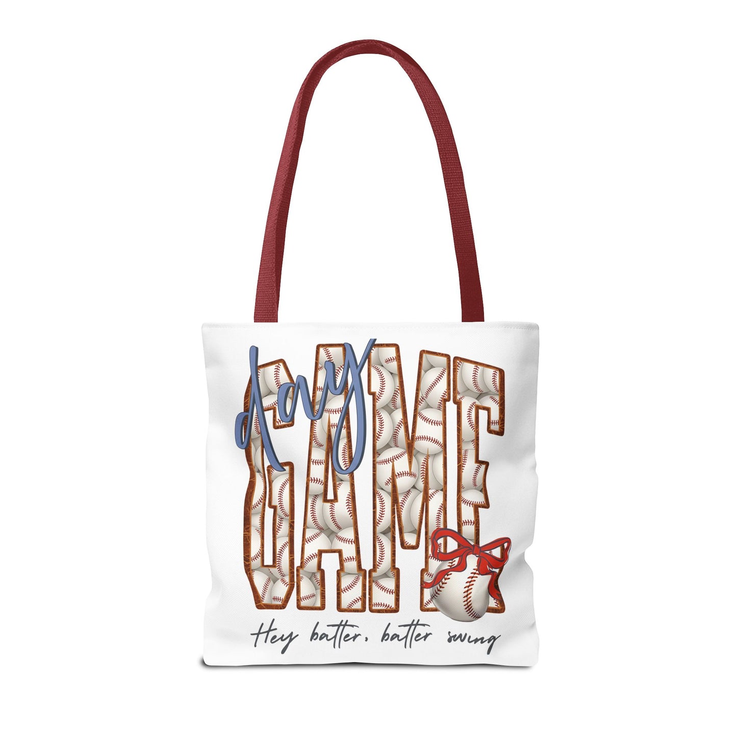 Mom Baseball Tote Bag — 'Hey Batter, Batter Swing'  Canvas Tote