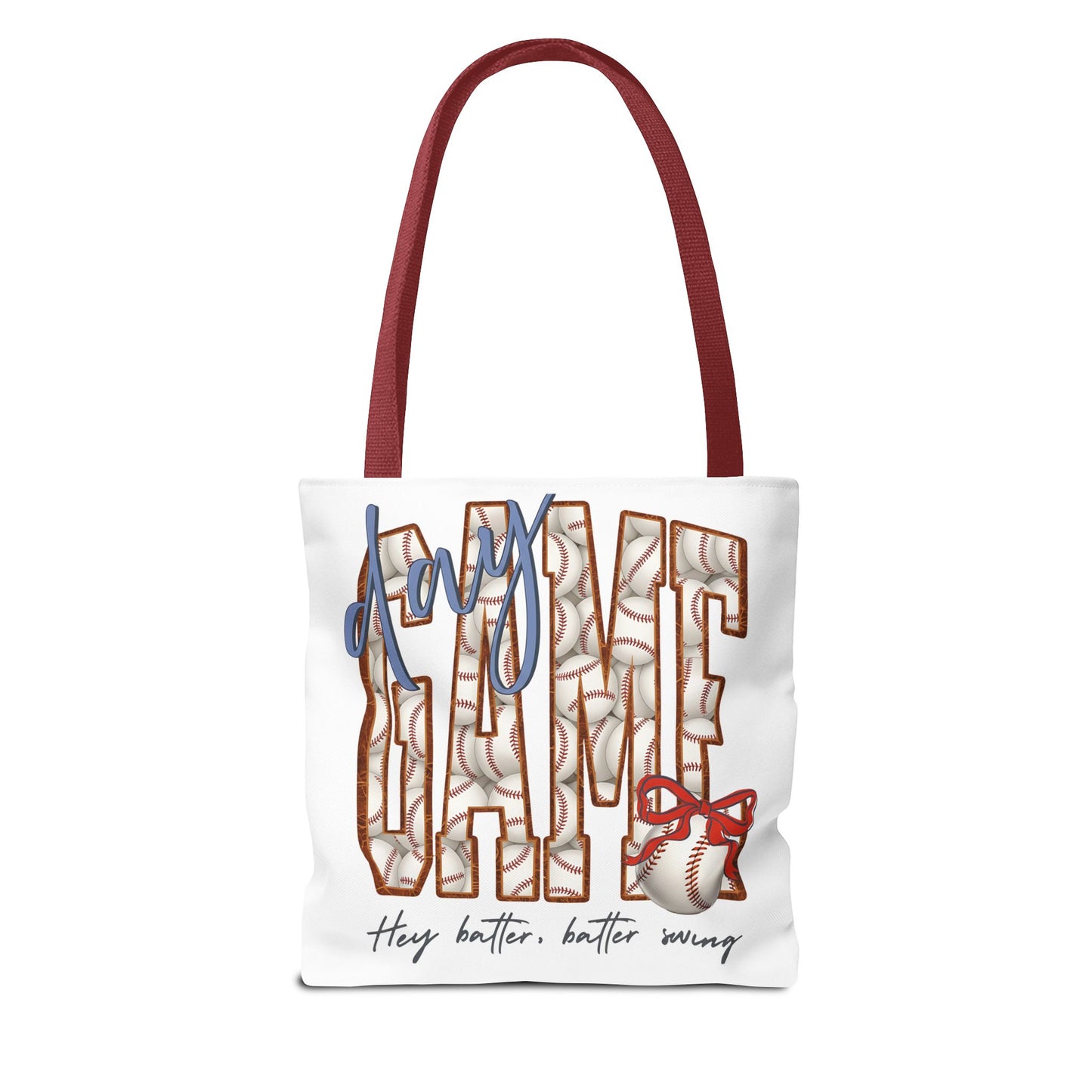 Mom Baseball Tote Bag — 'Hey Batter, Batter Swing'  Canvas Tote