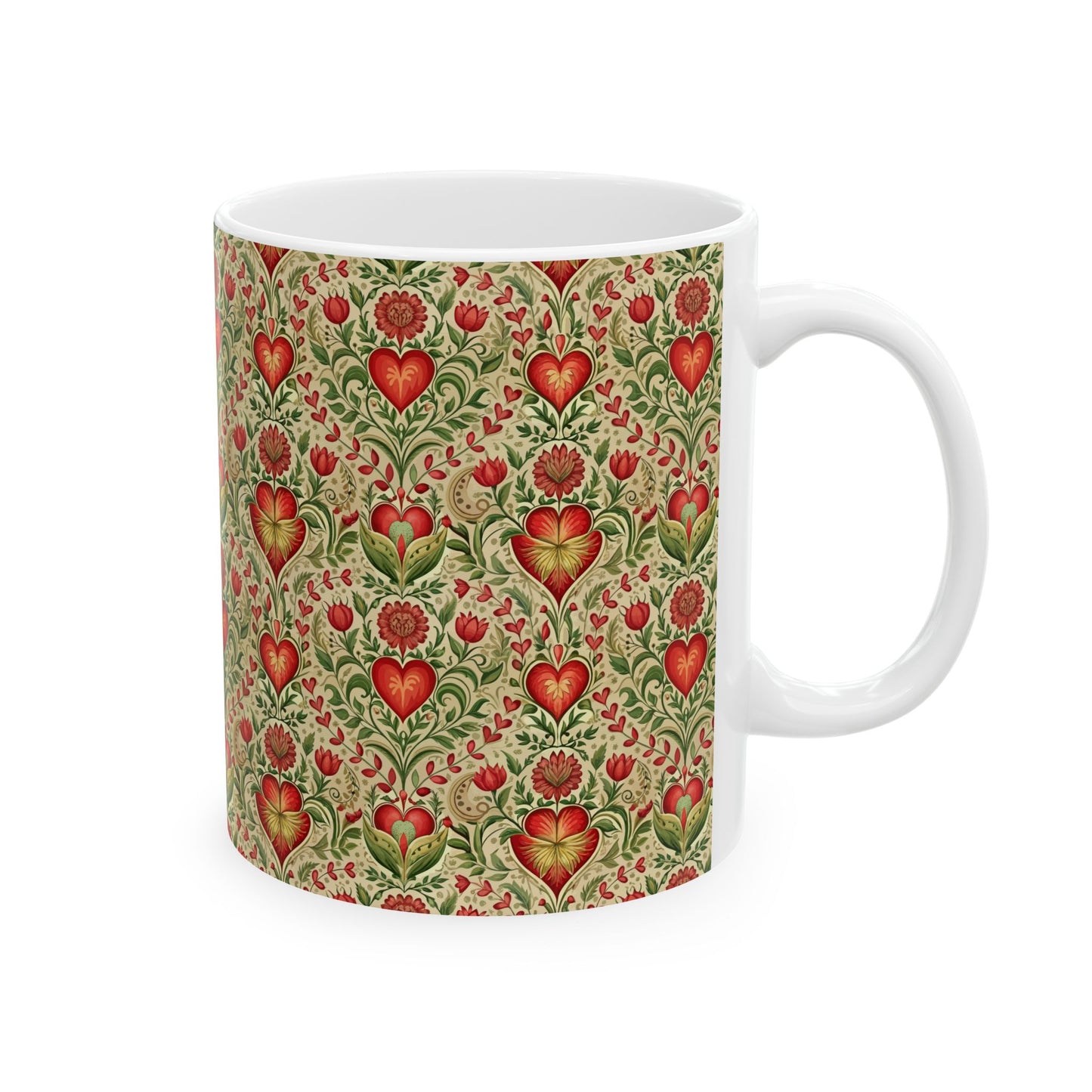 Heirloom Heart Tapestry Mug (11oz, 15oz)