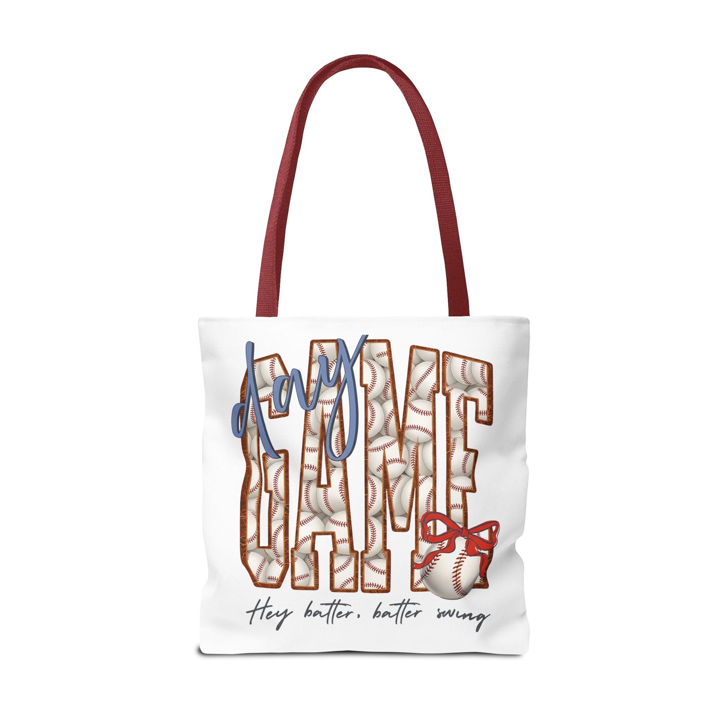 Mom Baseball Tote Bag — 'Hey Batter, Batter Swing'  Canvas Tote