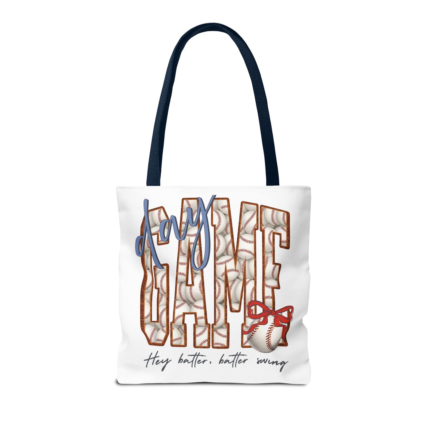 Mom Baseball Tote Bag — 'Hey Batter, Batter Swing'  Canvas Tote