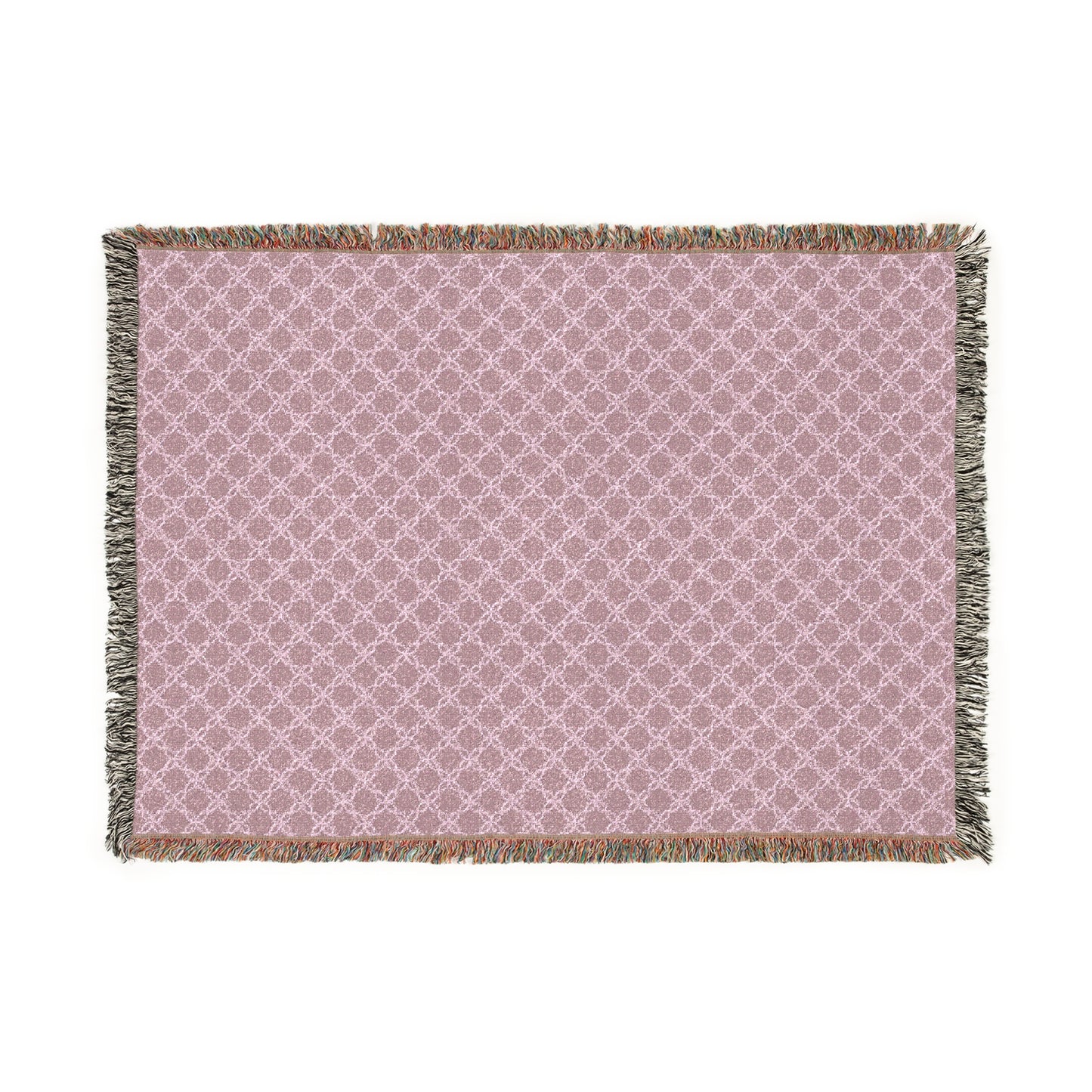 Heirloom Plum Lattice Woven Throw Blanket – Romantic Fall Layer  Cozy Woven Blanket | Soft Throw Blanket for Home Decor, Gift for Her, Couch Cover, Picnic Blanket, Wedding Gift