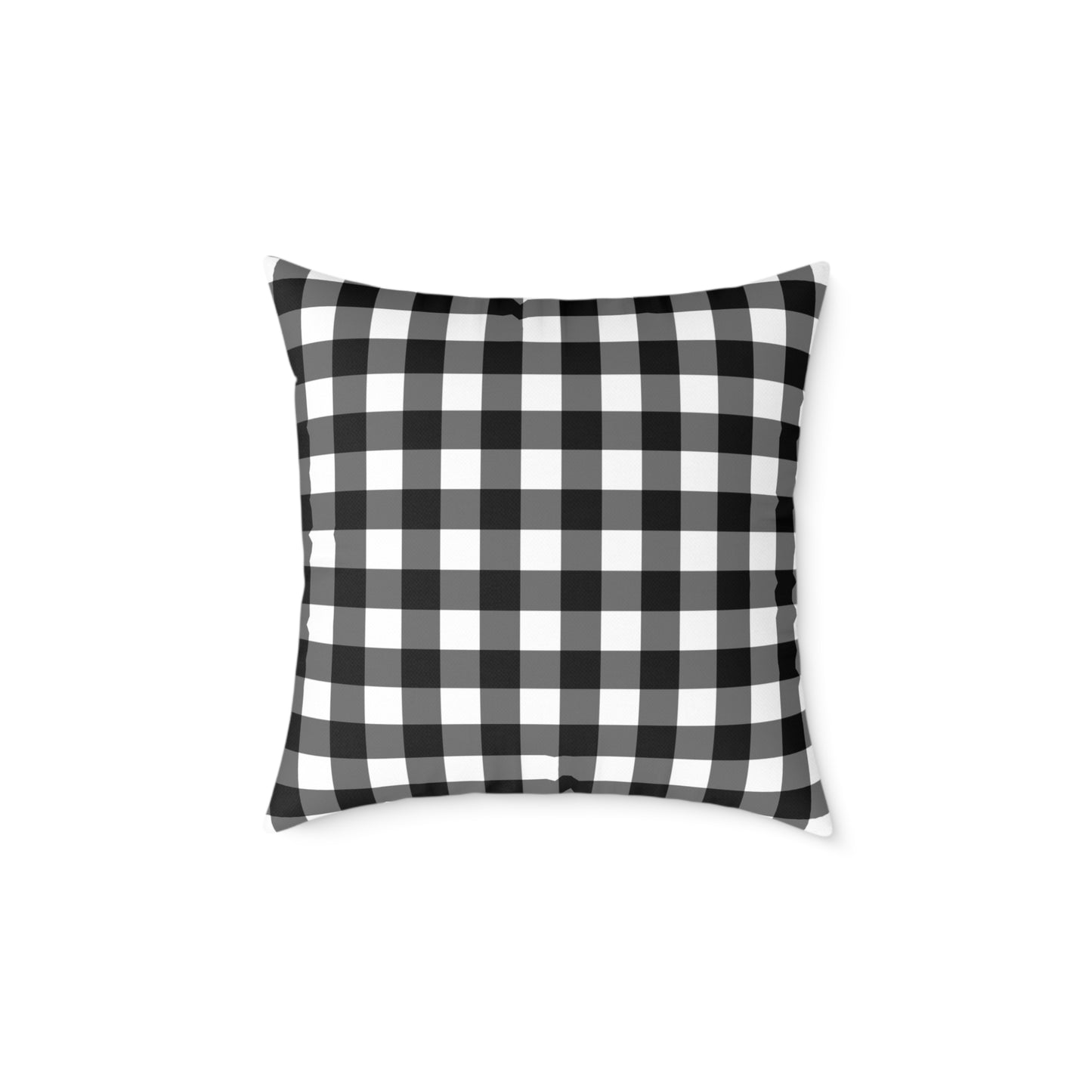 Stillwater Check Pillow – Black Gingham Neutral for Layered Home Styling Pairs beautifully with Joyful Gingham, Heirloom Plum, and all Peppermint Pickle signature prints.