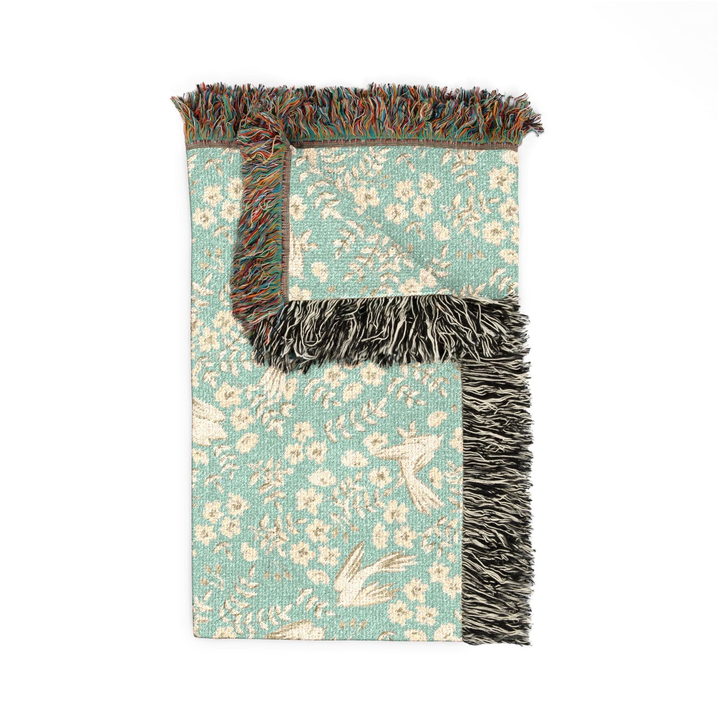 Peppermint’s Garden Song Woven Throw Blanket
