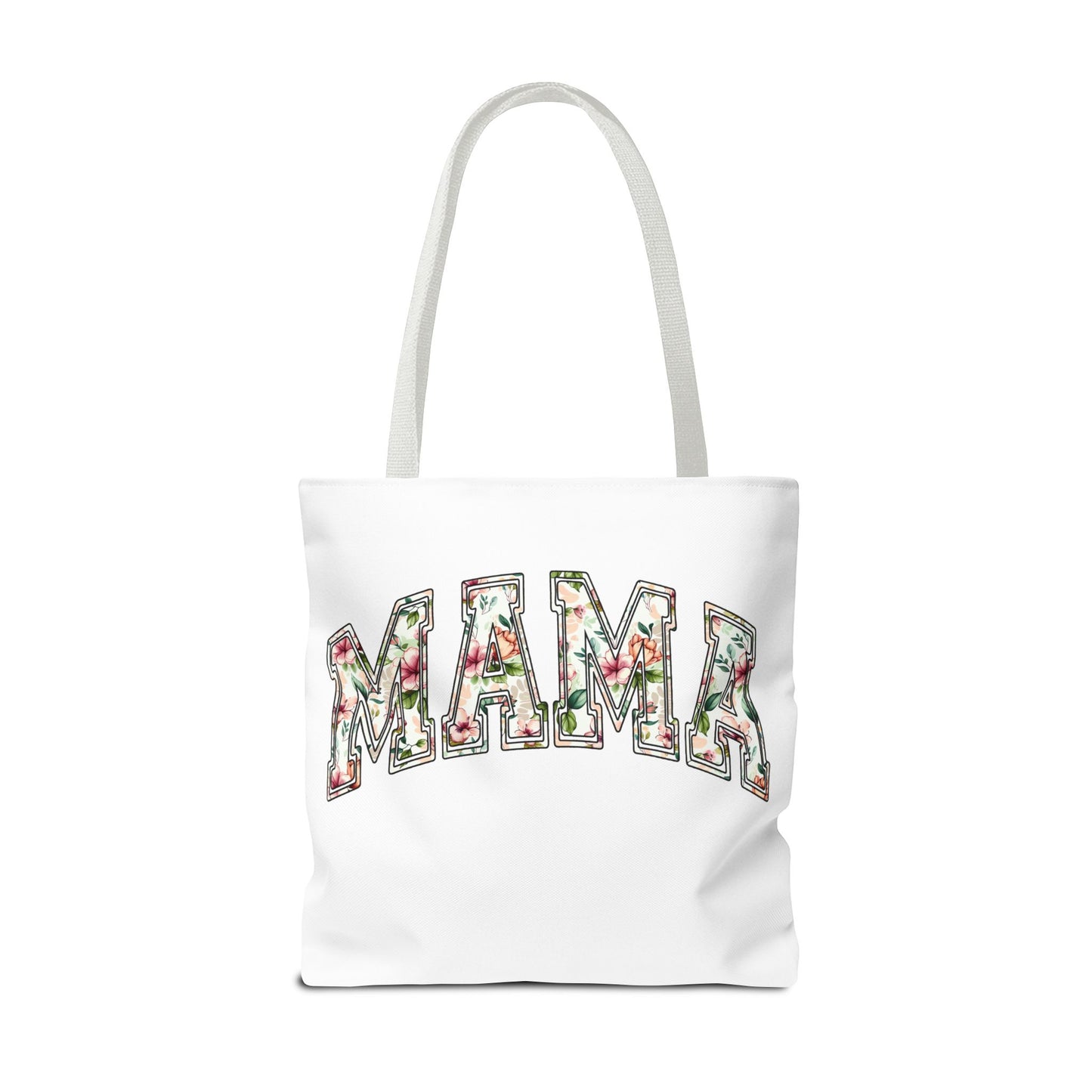 Mama Floral Tote Bag — Floral "MAMA" Canvas Tote, Mother's Day Gift