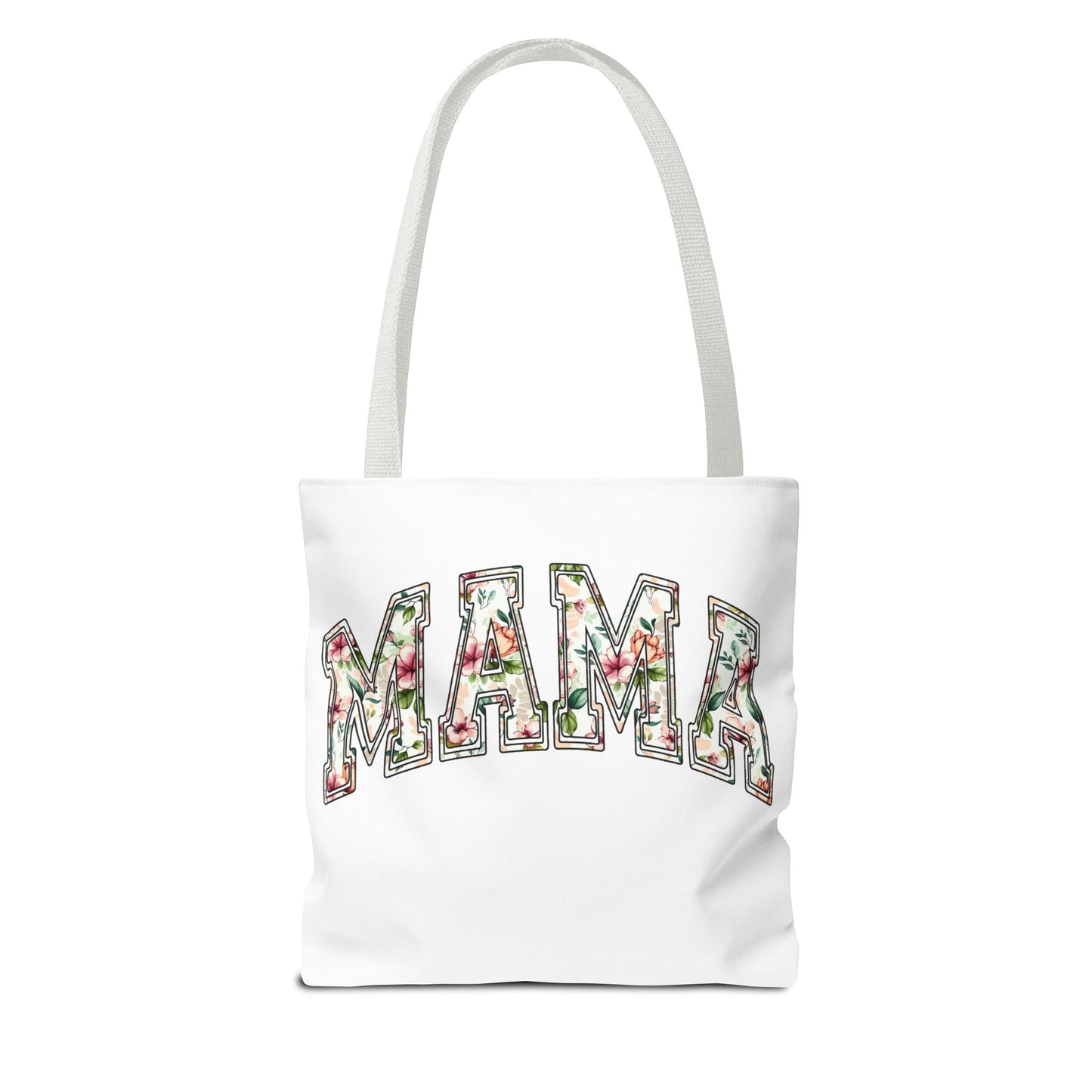 Mama Floral Tote Bag — Floral "MAMA" Canvas Tote, Mother's Day Gift