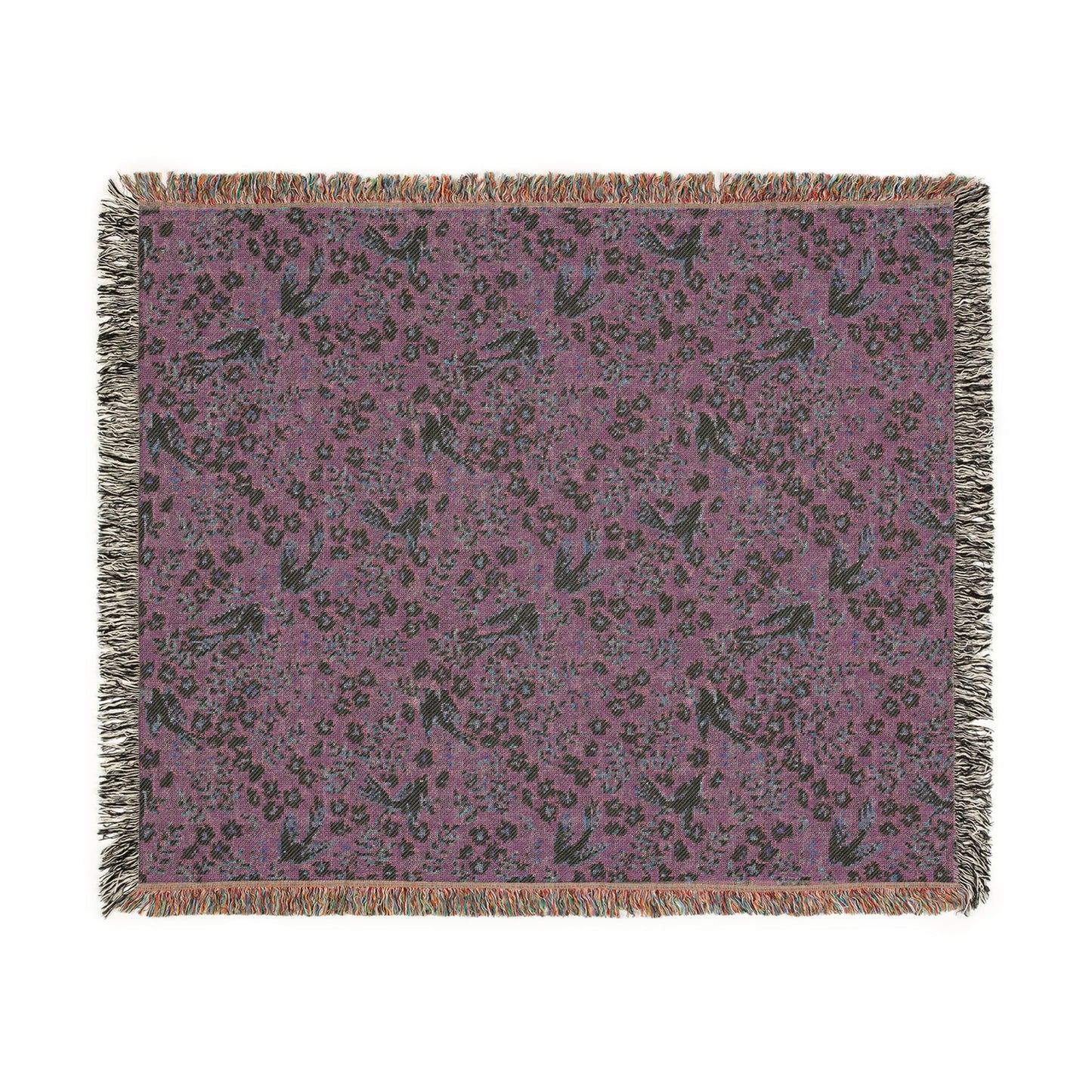 Peppermint’s Garden Song Woven Throw Blanket
