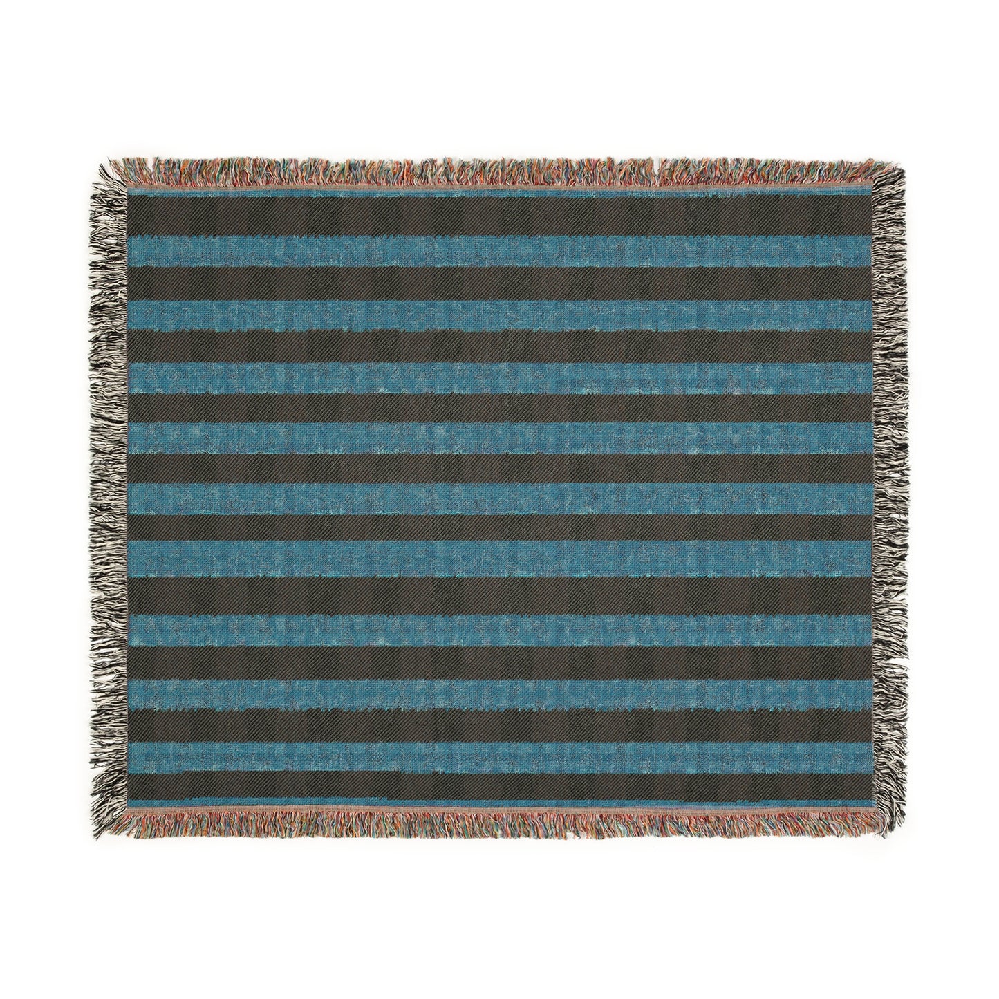 Joyful Gingham Woven Throw Blanket – Cheerful Peach Check Accent Cozy Woven Blanket for Comfort Lovers