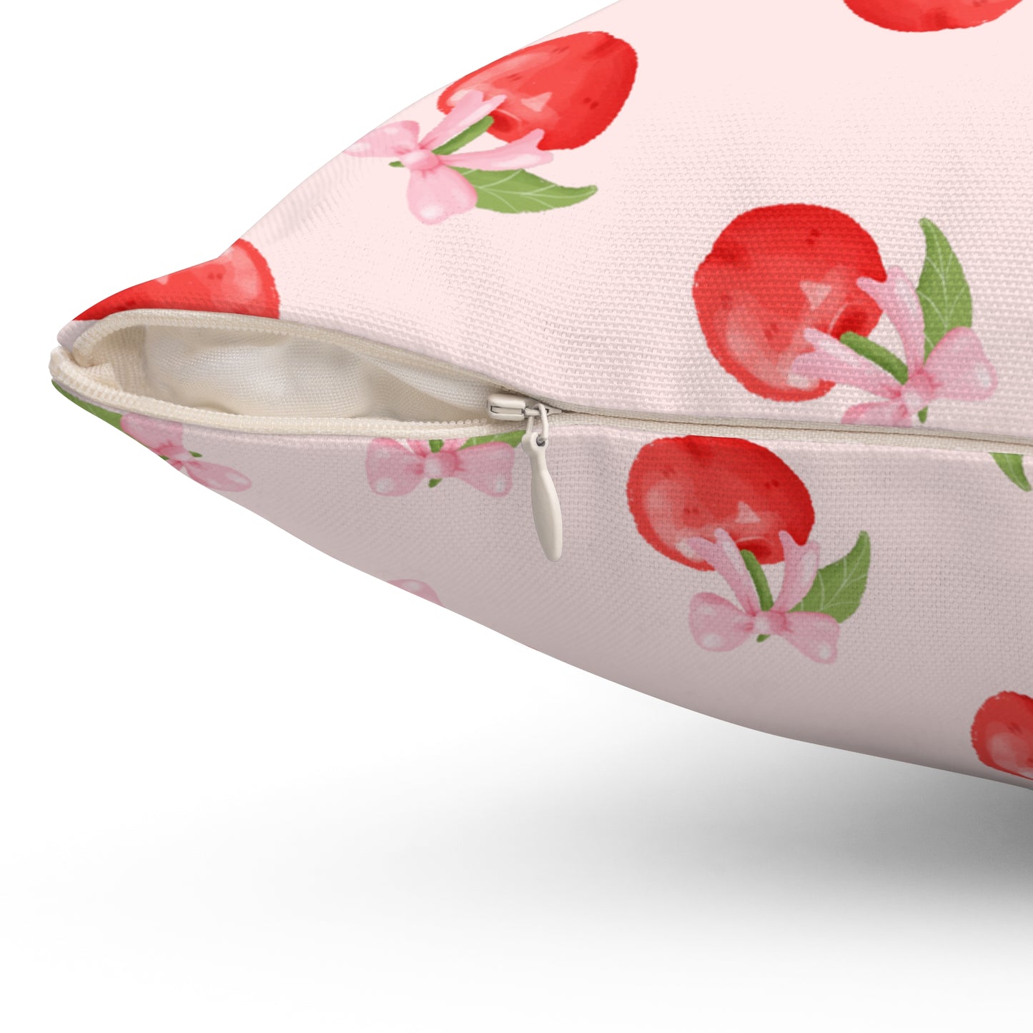 Cherry Pattern Decorative Throw Pillow