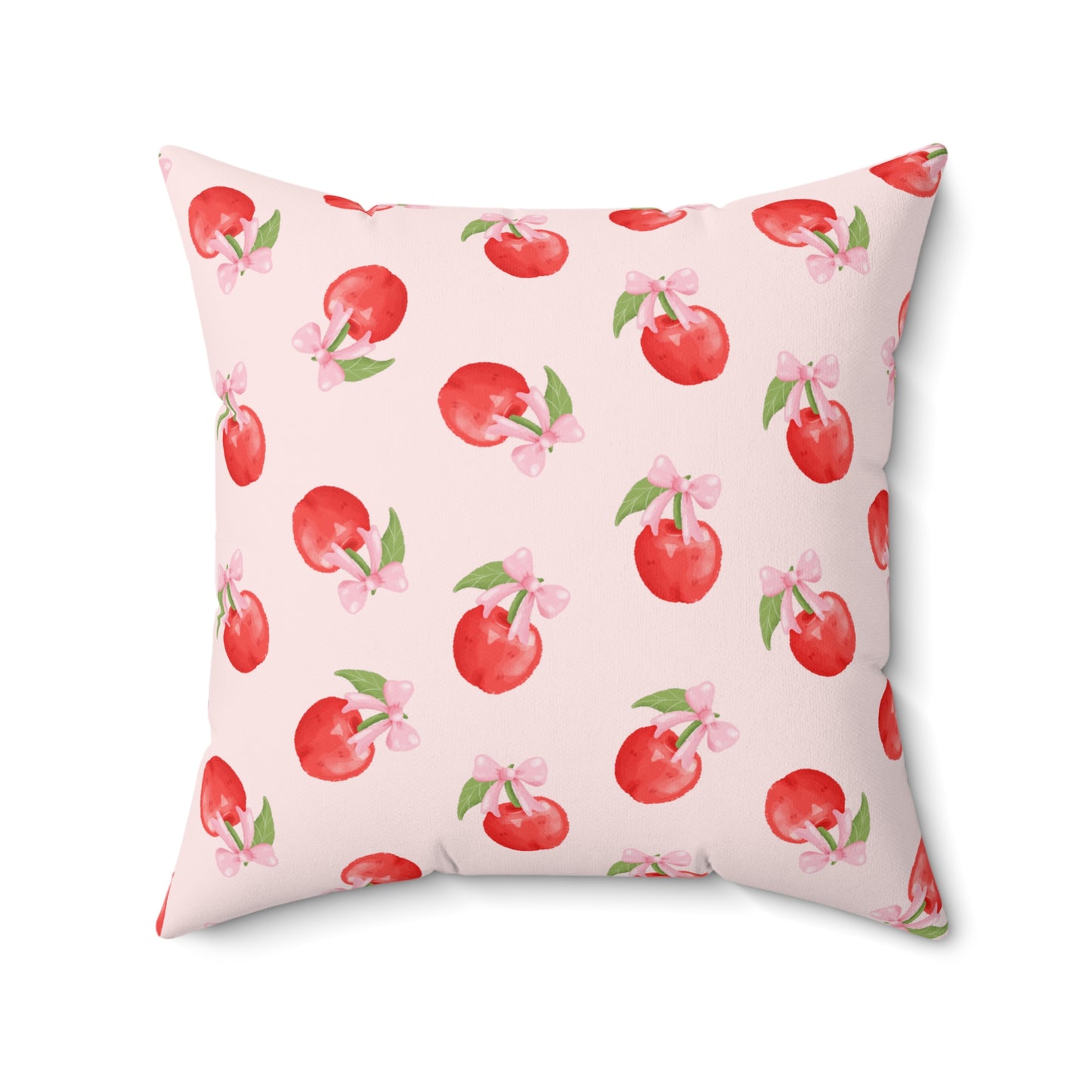 Cherry Pattern Decorative Throw Pillow