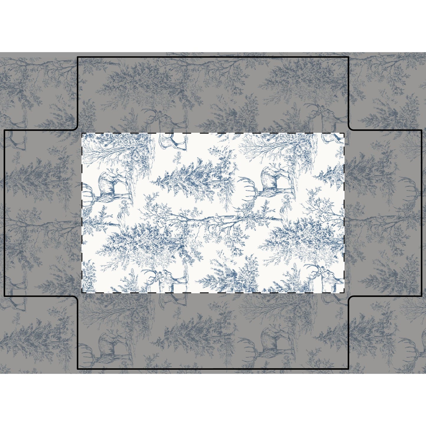 Peppermint’s Winterwood Heirloom Fitted Crib Sheet