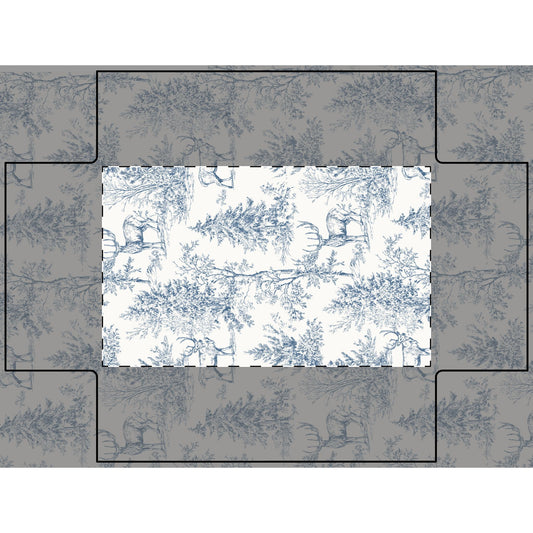 Peppermint’s Winterwood Heirloom Fitted Crib Sheet
