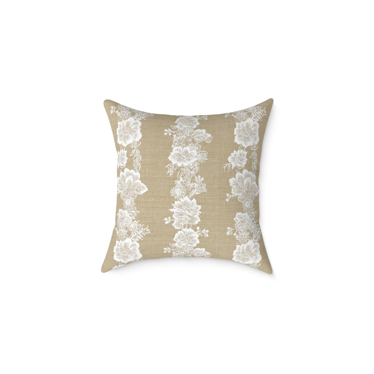 Heirloom Lace Floral Throw Pillow
