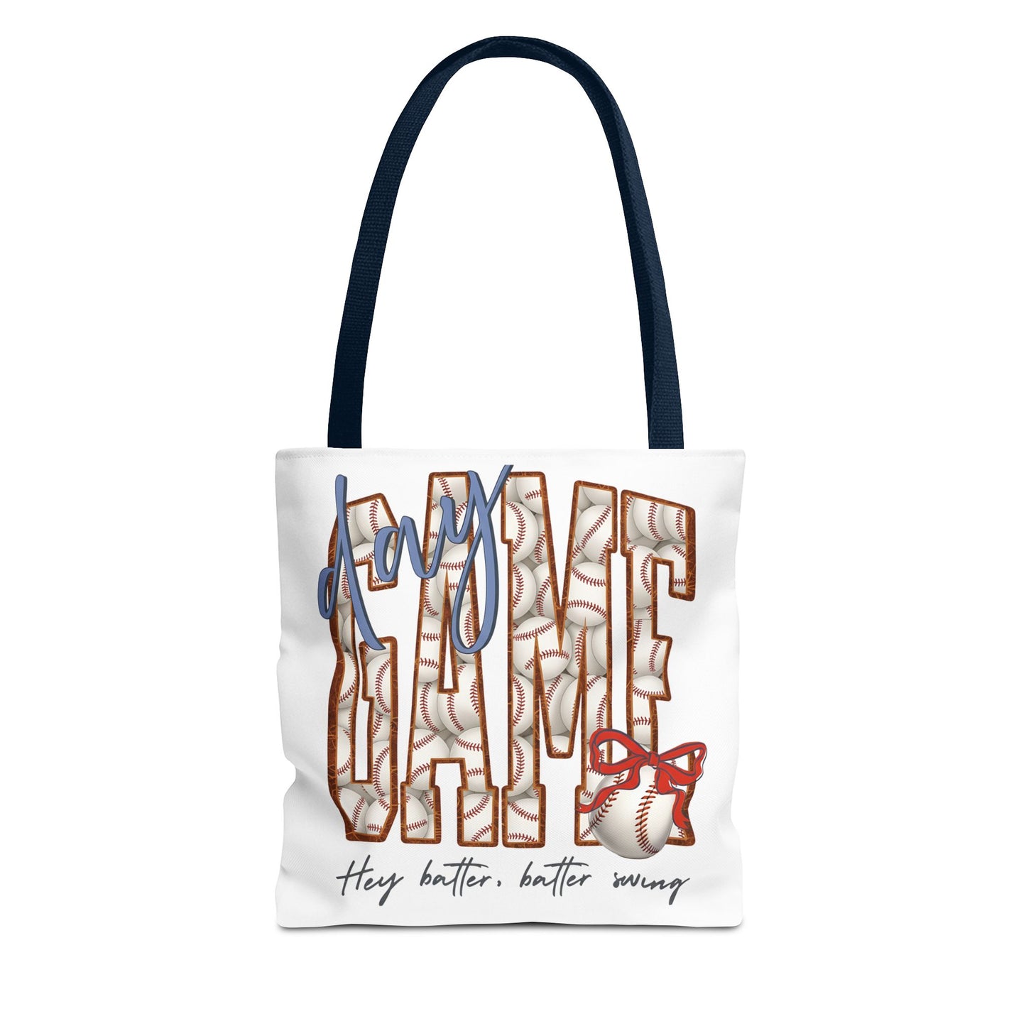 Mom Baseball Tote Bag — 'Hey Batter, Batter Swing'  Canvas Tote