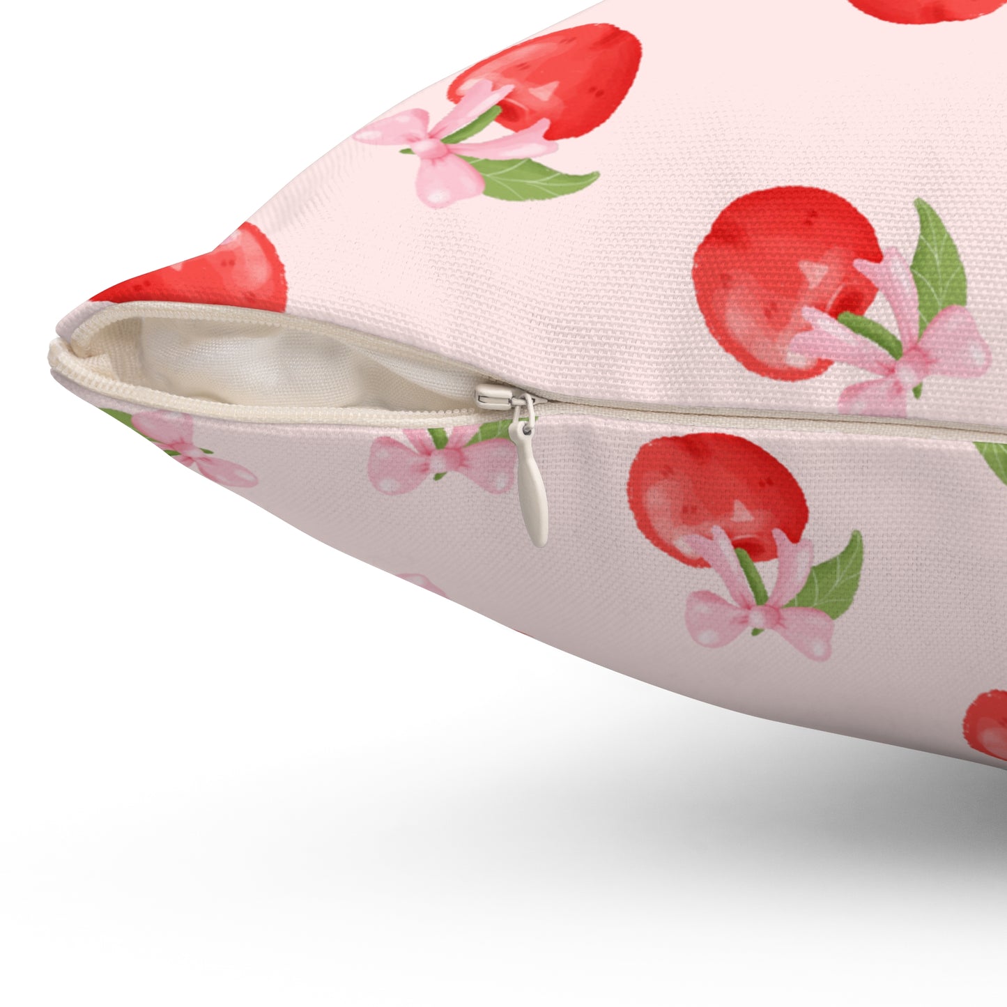 Cherry Pattern Decorative Throw Pillow