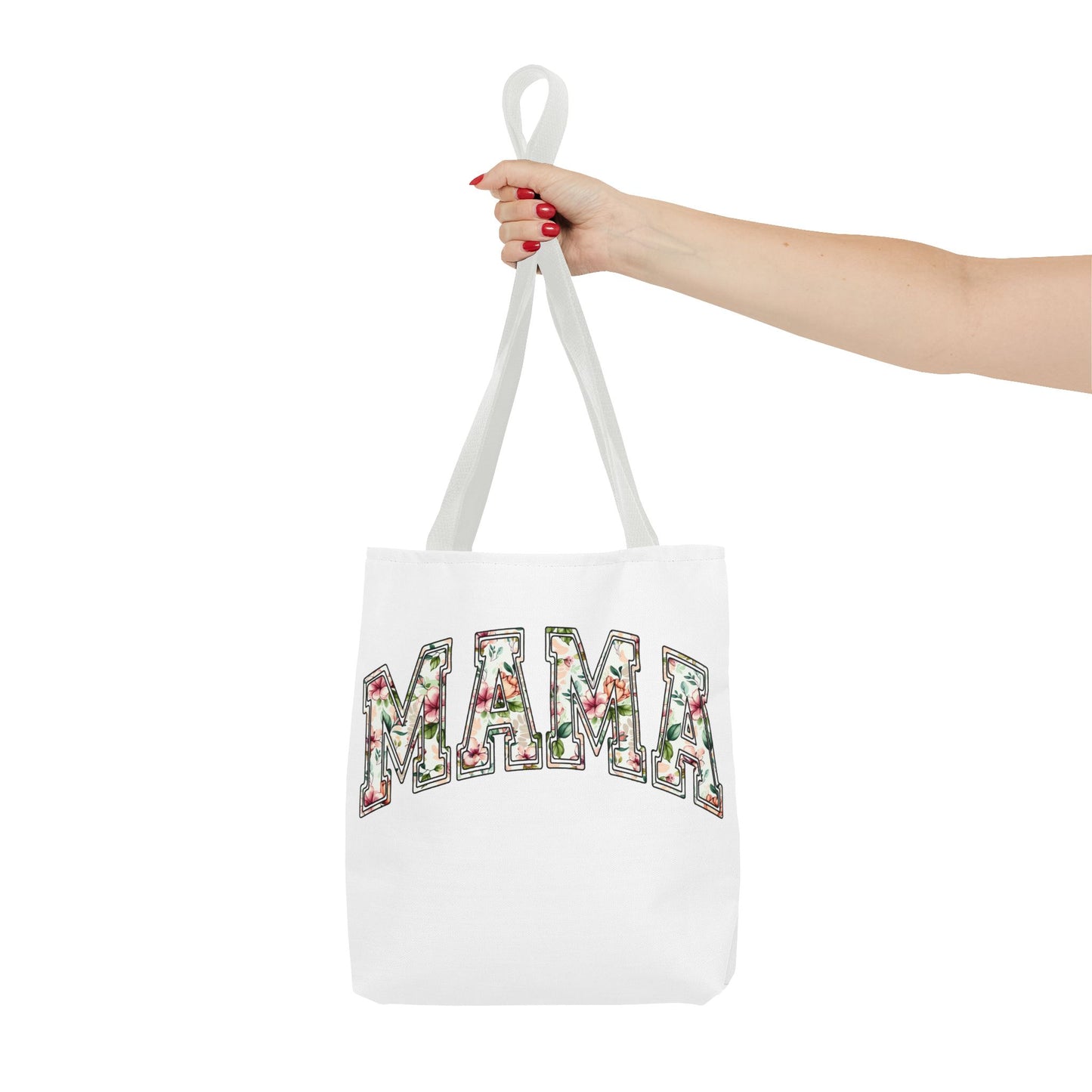 Mama Floral Tote Bag — Floral "MAMA" Canvas Tote, Mother's Day Gift