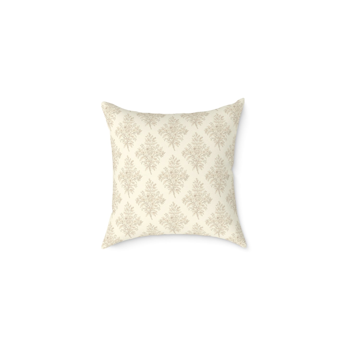 Heirloom Botanical Throw Pillow | Soft Neutral Floral