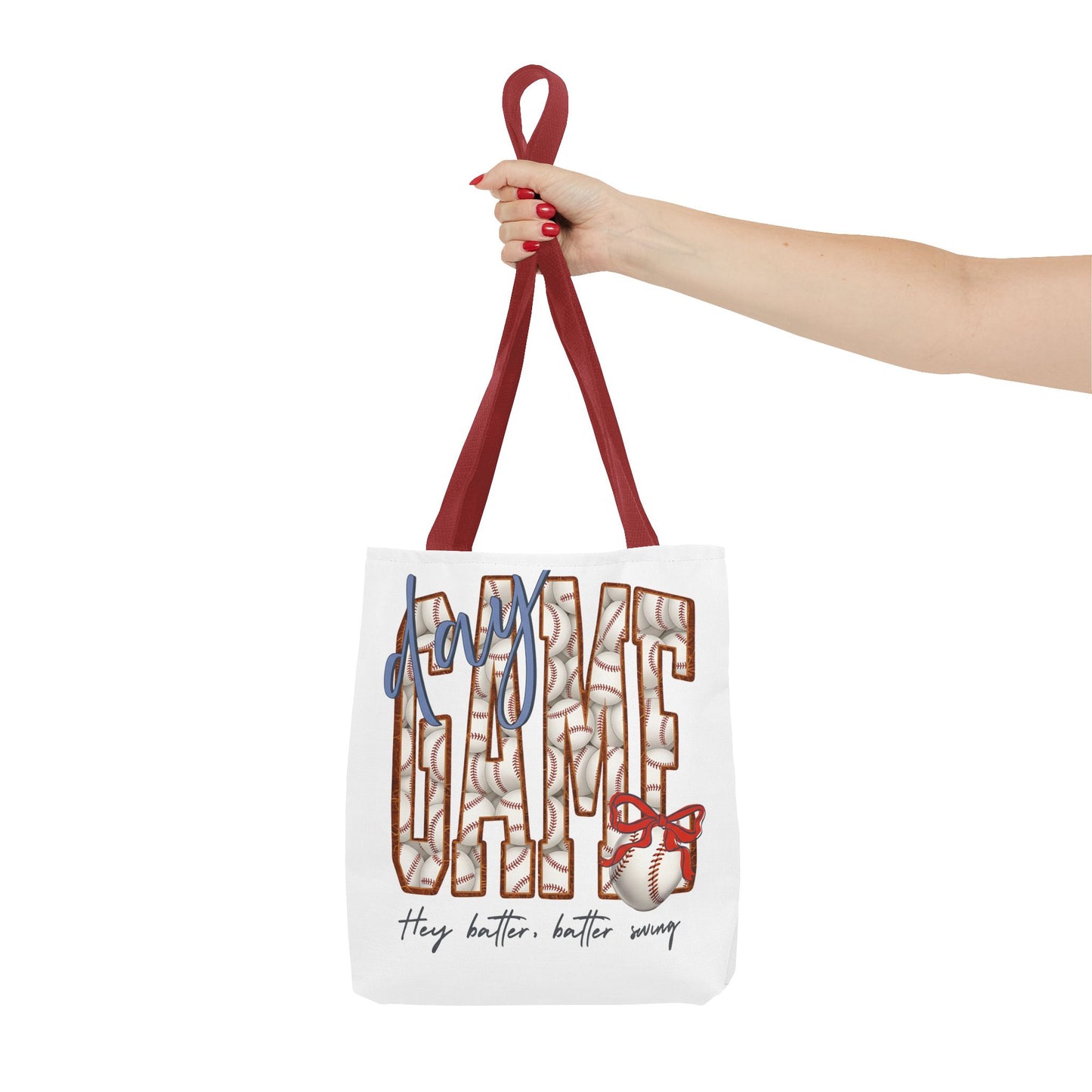 Mom Baseball Tote Bag — 'Hey Batter, Batter Swing'  Canvas Tote