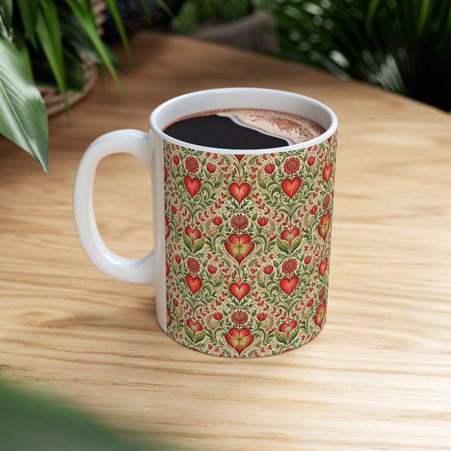 Heirloom Heart Tapestry Mug (11oz, 15oz)