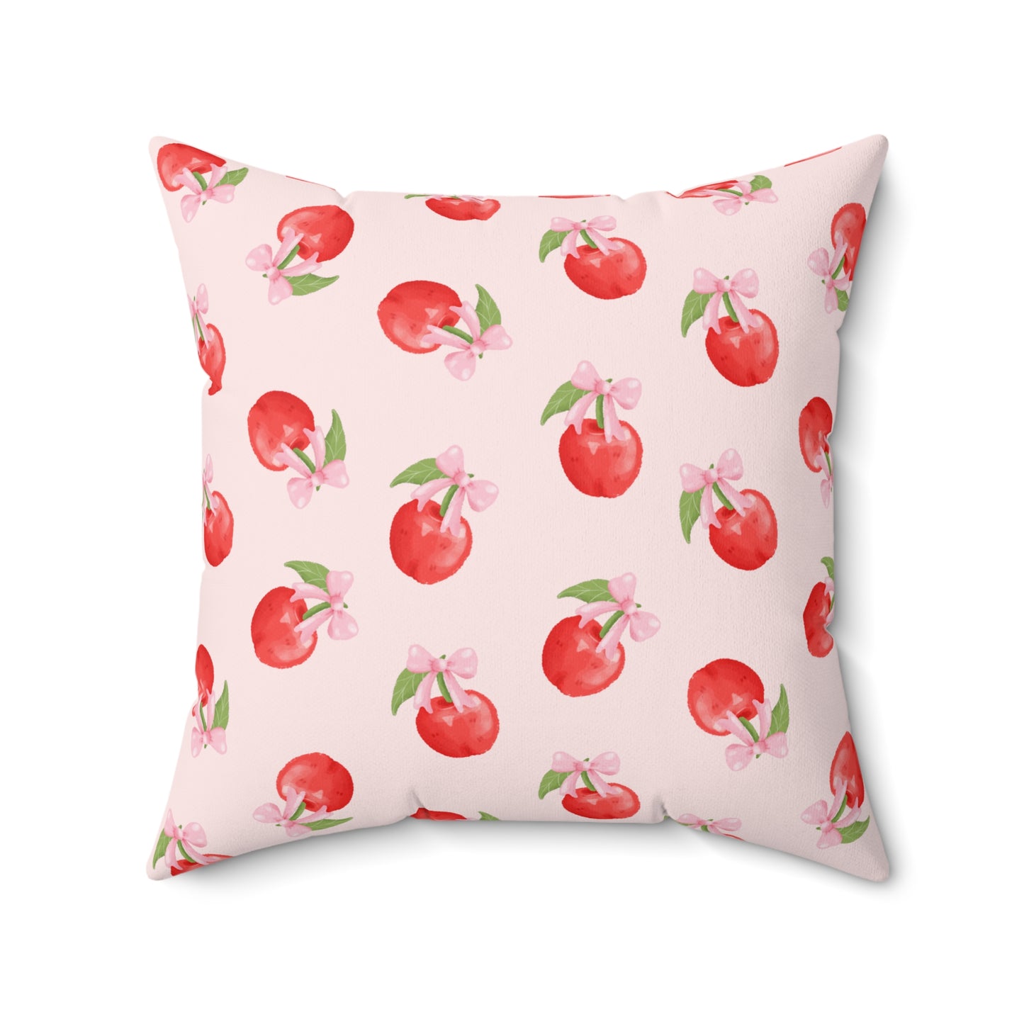 Cherry Pattern Decorative Throw Pillow