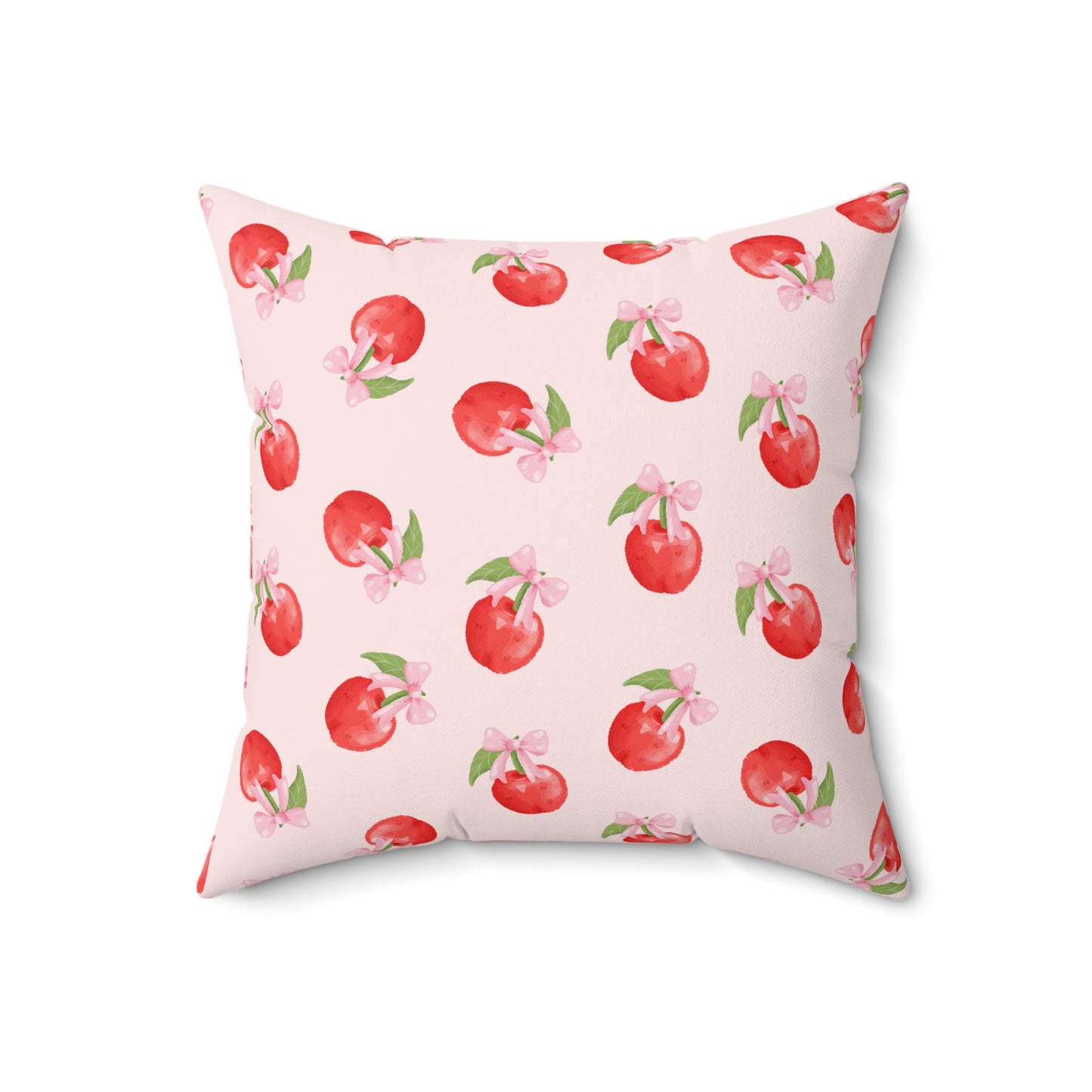 Cherry Pattern Decorative Throw Pillow