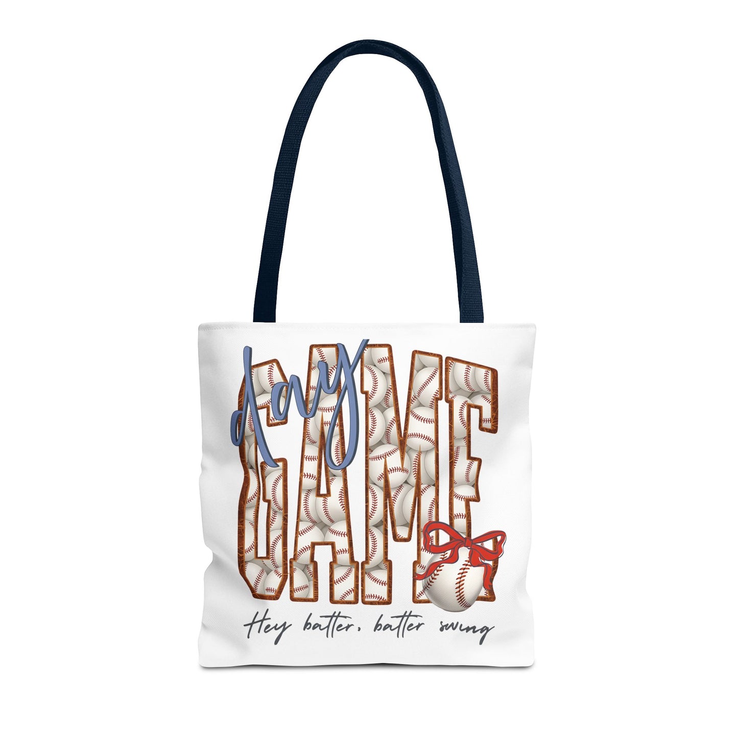 Mom Baseball Tote Bag — 'Hey Batter, Batter Swing'  Canvas Tote