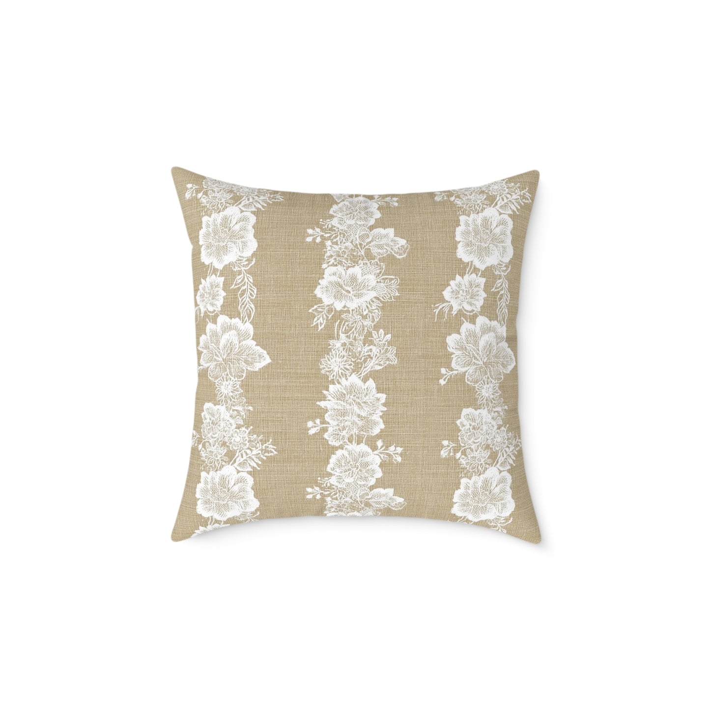 Heirloom Lace Floral Throw Pillow