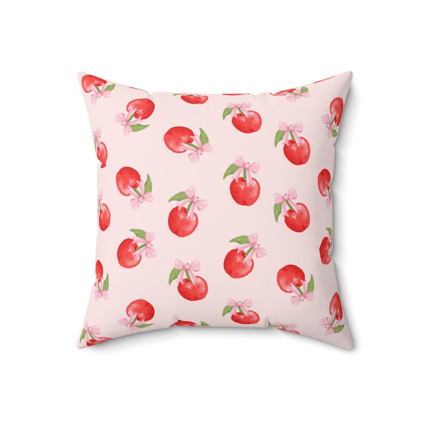 Cherry Pattern Decorative Throw Pillow