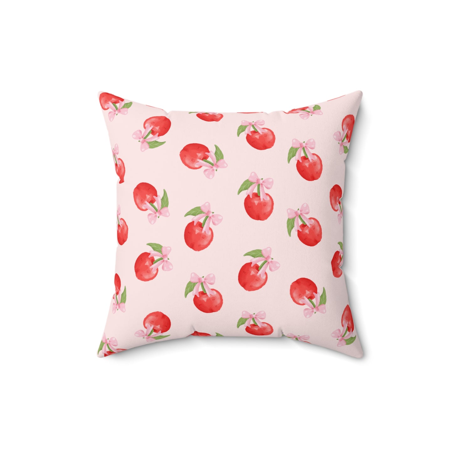 Cherry Pattern Decorative Throw Pillow