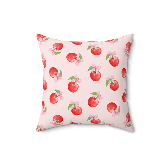 Cherry Pattern Decorative Throw Pillow