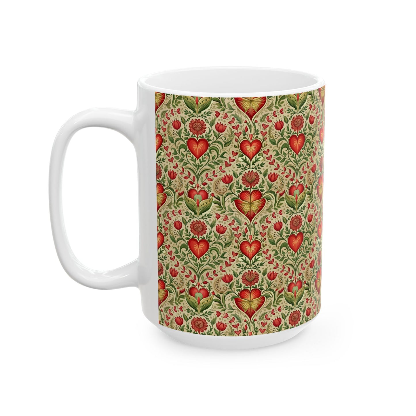 Heirloom Heart Tapestry Mug (11oz, 15oz)
