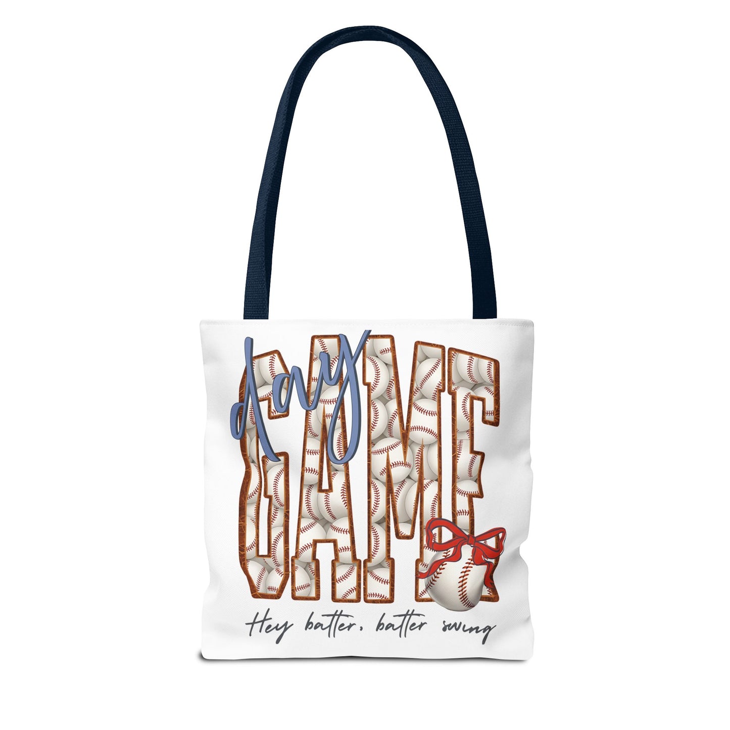 Mom Baseball Tote Bag — 'Hey Batter, Batter Swing'  Canvas Tote