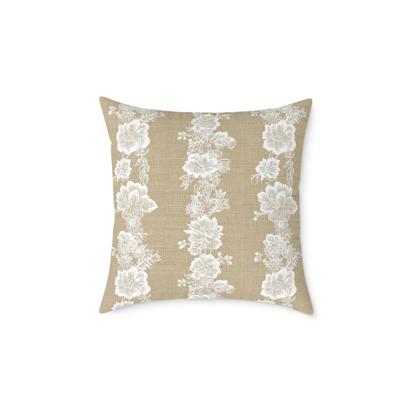 Heirloom Lace Floral Throw Pillow