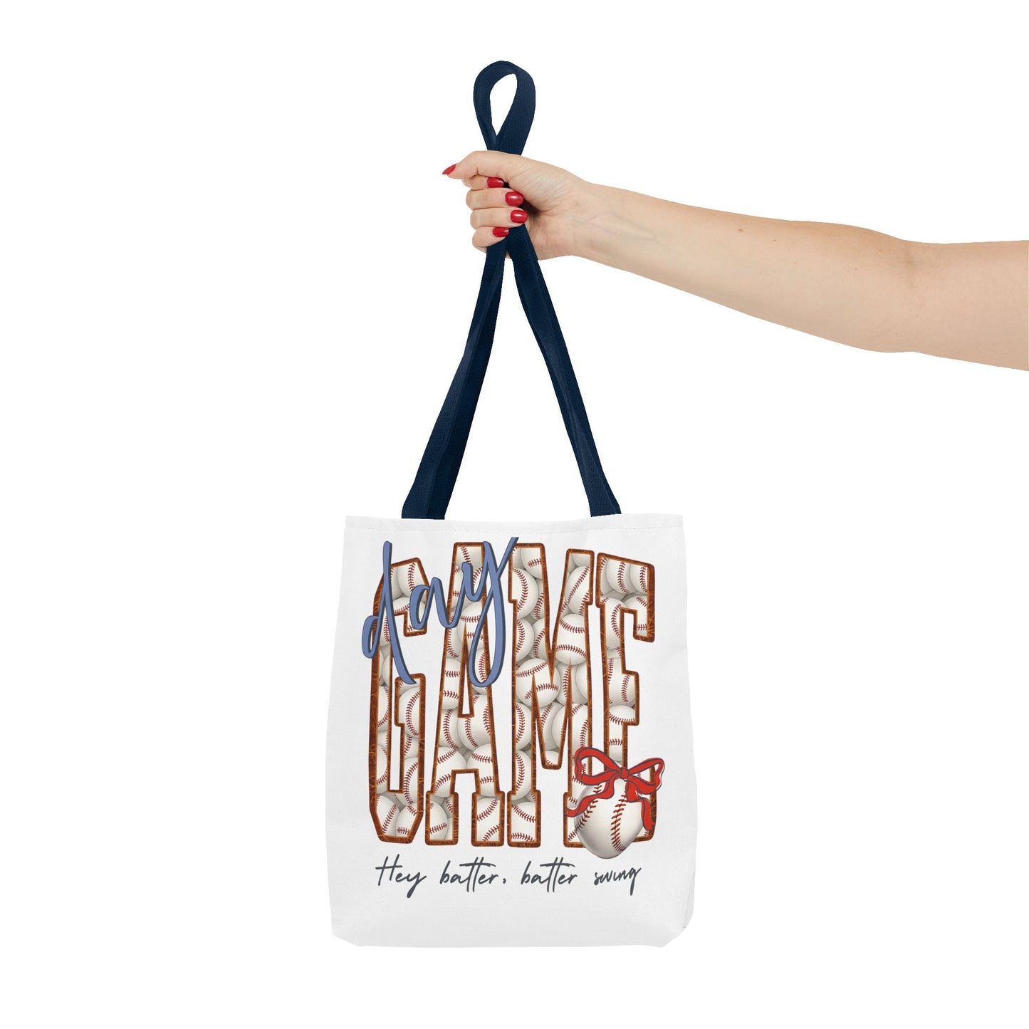 Mom Baseball Tote Bag — 'Hey Batter, Batter Swing'  Canvas Tote