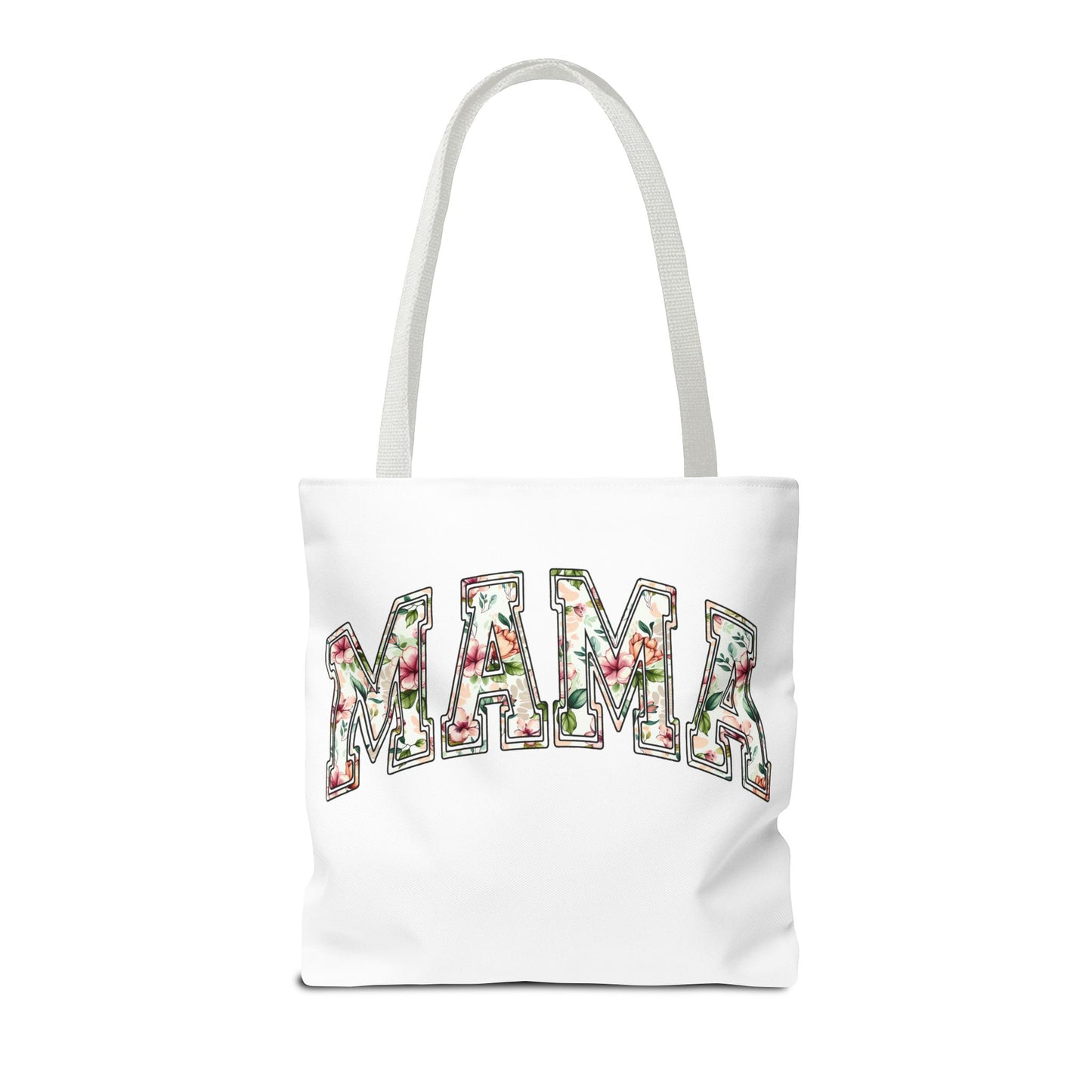 Mama Floral Tote Bag — Floral "MAMA" Canvas Tote, Mother's Day Gift