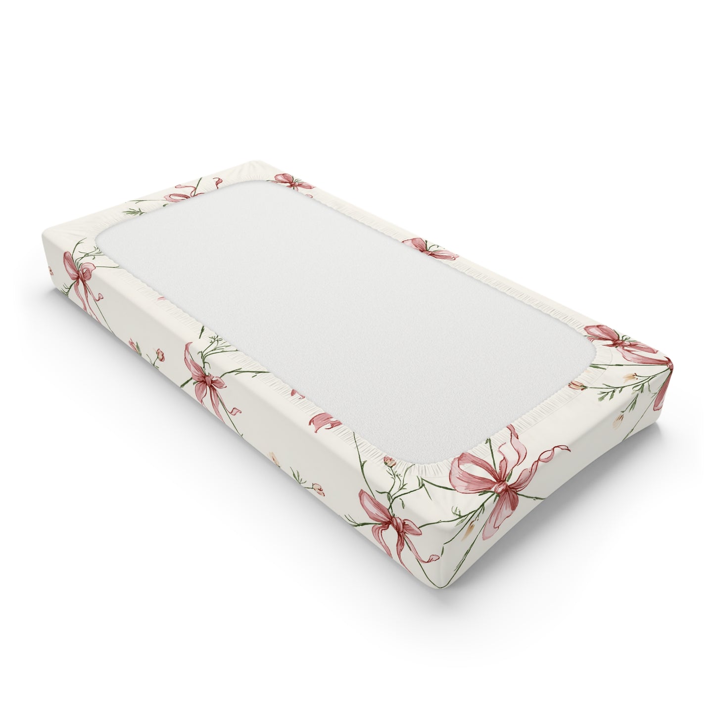 Heirloom Bow Garden Changing Pad Cover