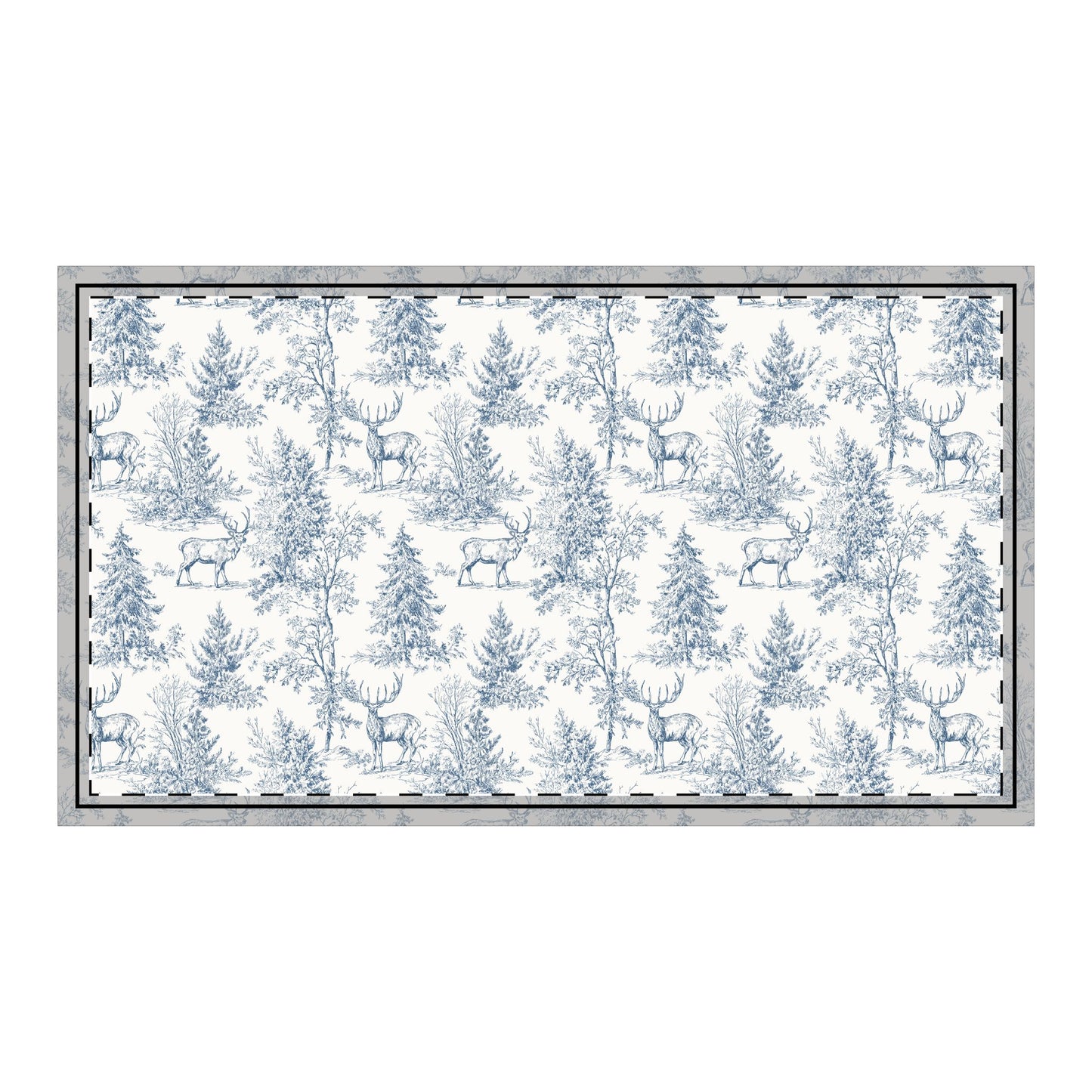 Peppermint’s Winterwood Heirloom King Pillow Sham   Cotton Pillow Sham