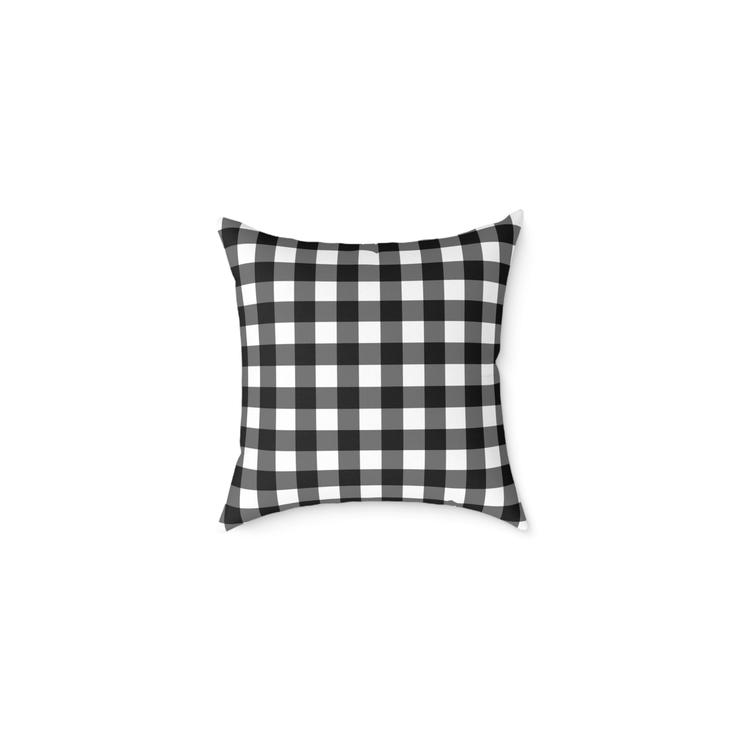Stillwater Check Pillow – Black Gingham Neutral for Layered Home Styling Pairs beautifully with Joyful Gingham, Heirloom Plum, and all Peppermint Pickle signature prints.