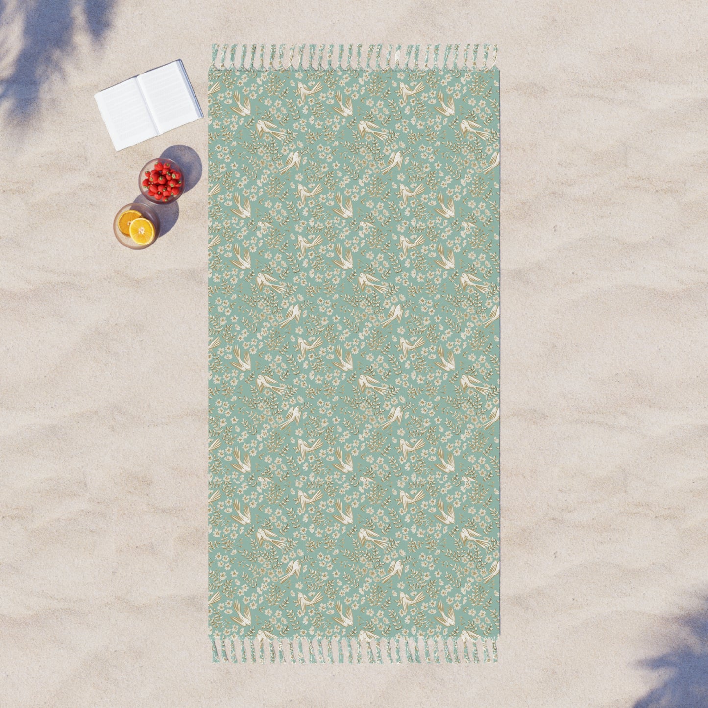 Garden Song Turkish Porch Throw— Lightweight Turkish throw with Fringe