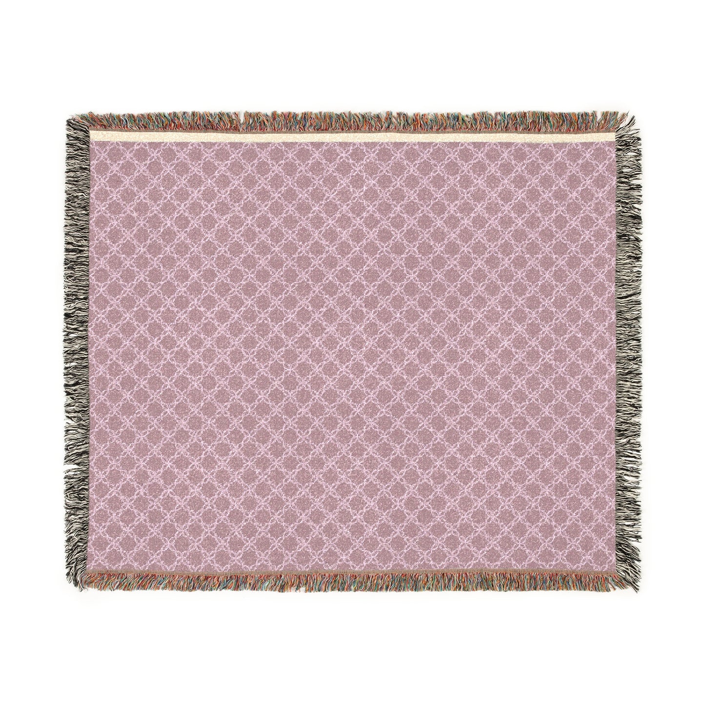 Heirloom Plum Lattice Woven Throw Blanket – Romantic Fall Layer  Cozy Woven Blanket | Soft Throw Blanket for Home Decor, Gift for Her, Couch Cover, Picnic Blanket, Wedding Gift